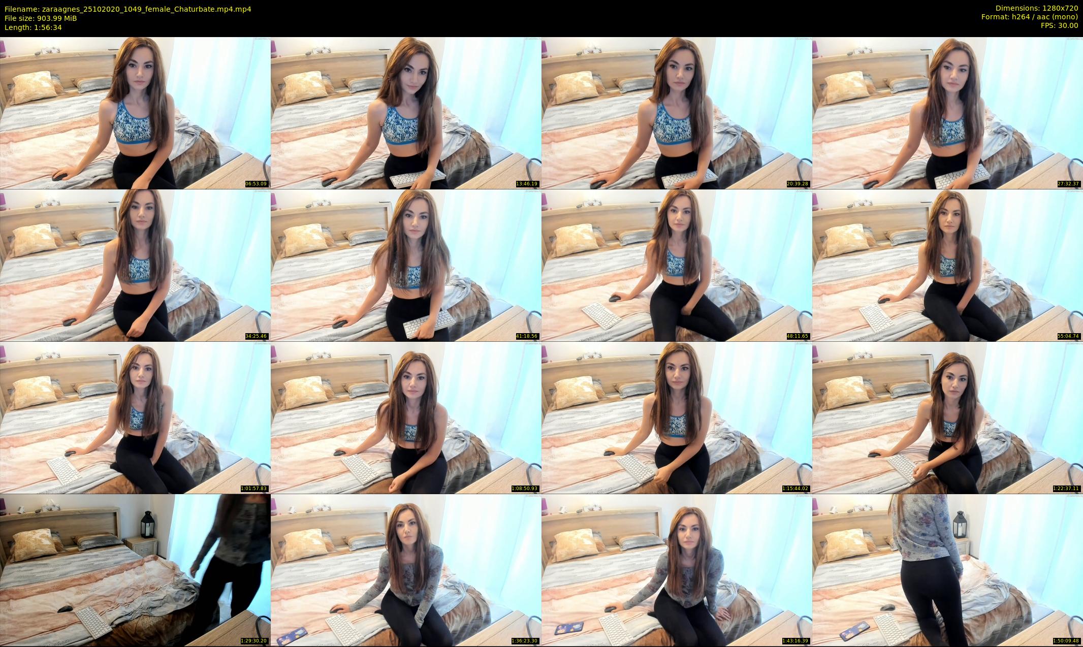 zaraagnes — 117 minute Chaturbate female cam show recording, 720p, Oct 25, 2020
