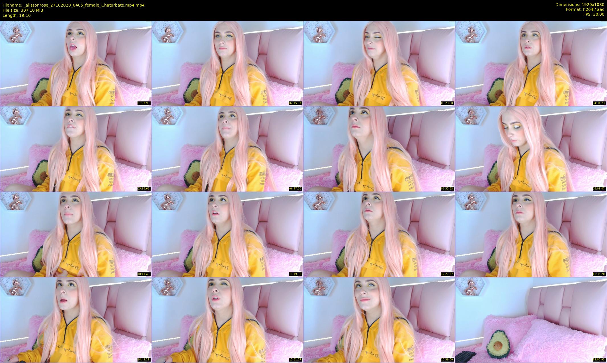 _alissonrose — 20 minute Chaturbate female cam show recording, 1080p, Oct 27, 2020