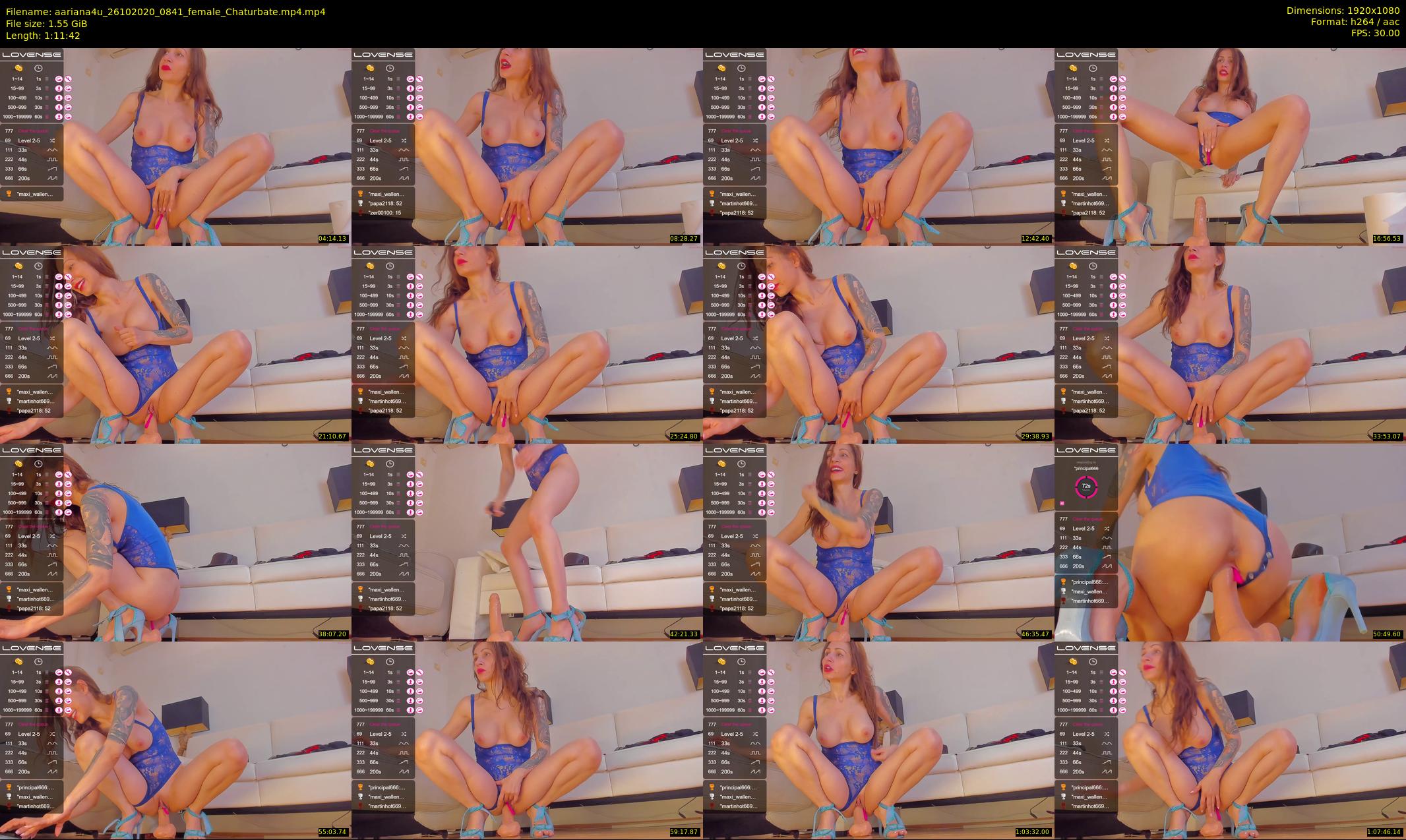 aariana4u — 72 minute Chaturbate female cam show recording, 1080p, Oct 26, 2020