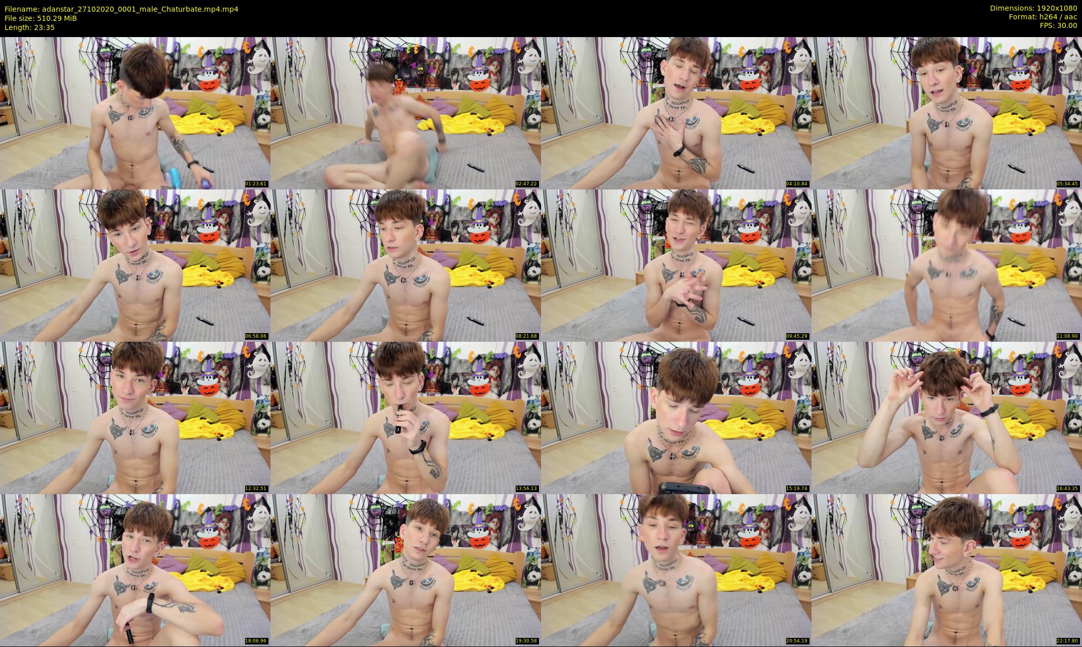 adanstar — 24 minute Chaturbate male cam show recording, 1080p, Oct 27, 2020