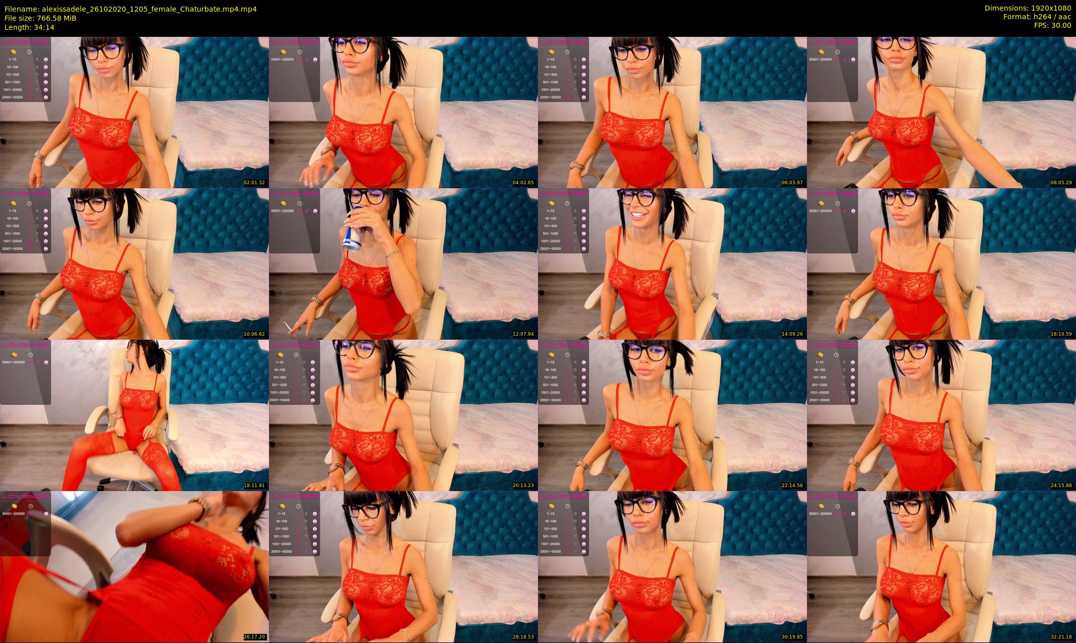alexissadele — 35 minute Chaturbate female cam show recording, 1080p, Oct 26, 2020