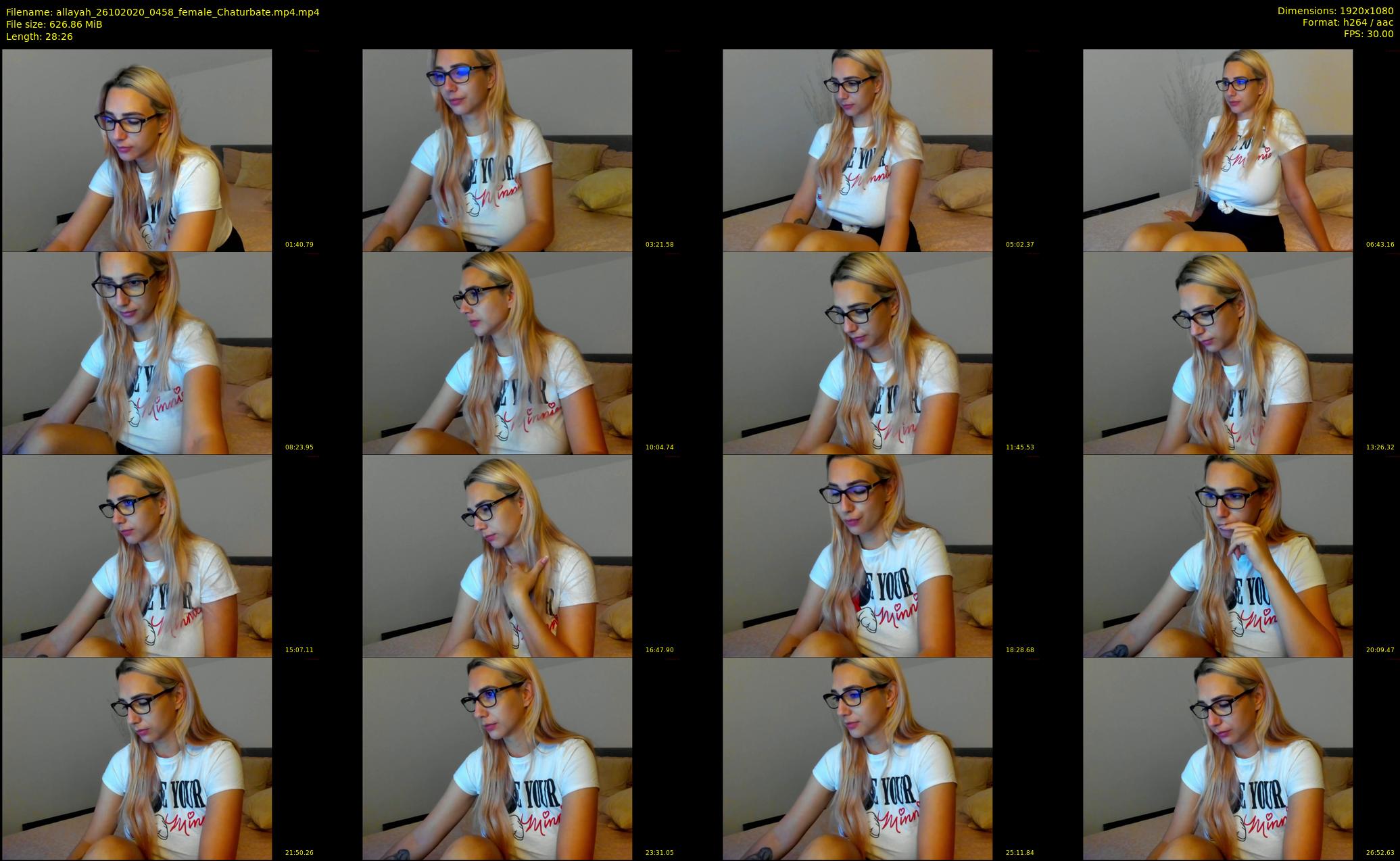 allayah — 29 minute Chaturbate female cam show recording, 1080p, Oct 26, 2020
