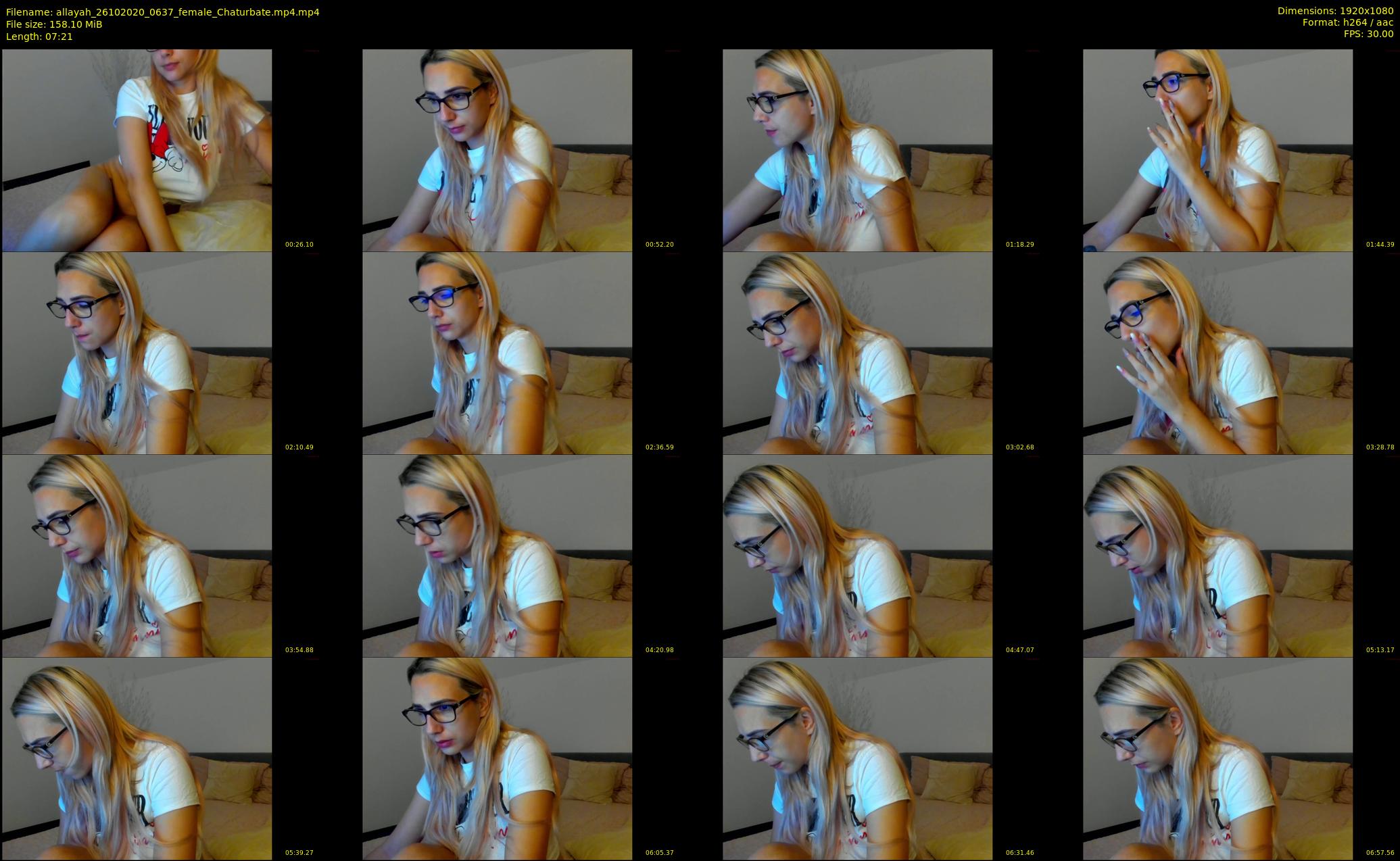 allayah — 8 minute Chaturbate female cam show recording, 1080p, Oct 26, 2020