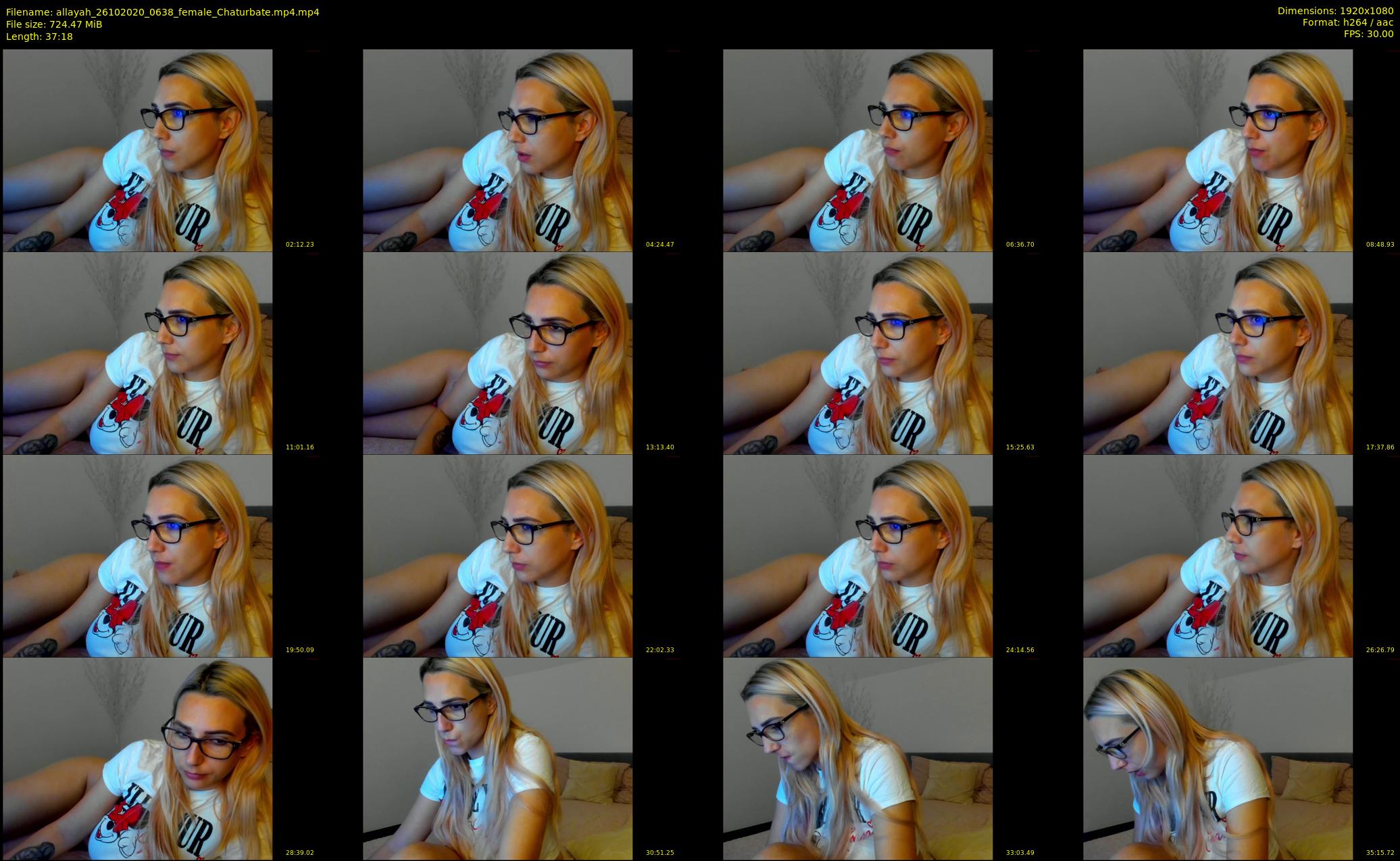 allayah — 38 minute Chaturbate female cam show recording, 1080p, Oct 26, 2020