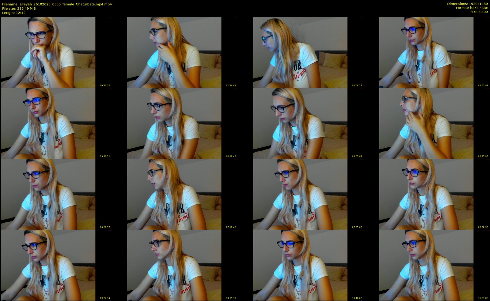 allayah — 13 minute Chaturbate female cam show recording, 1080p, Oct 26, 2020