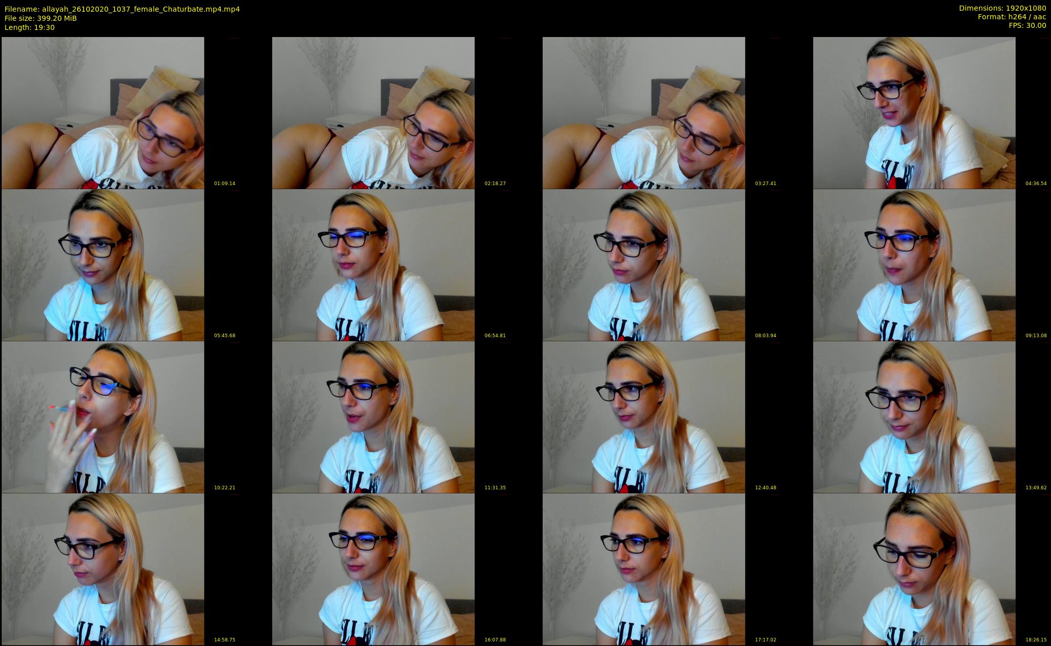 allayah — 20 minute Chaturbate female cam show recording, 1080p, Oct 26, 2020
