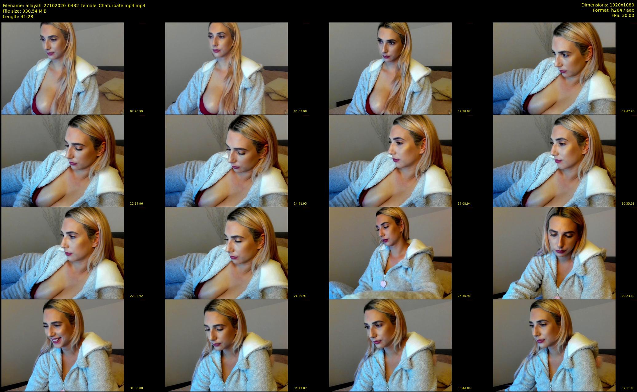 allayah — 42 minute Chaturbate female cam show recording, 1080p, Oct 27, 2020