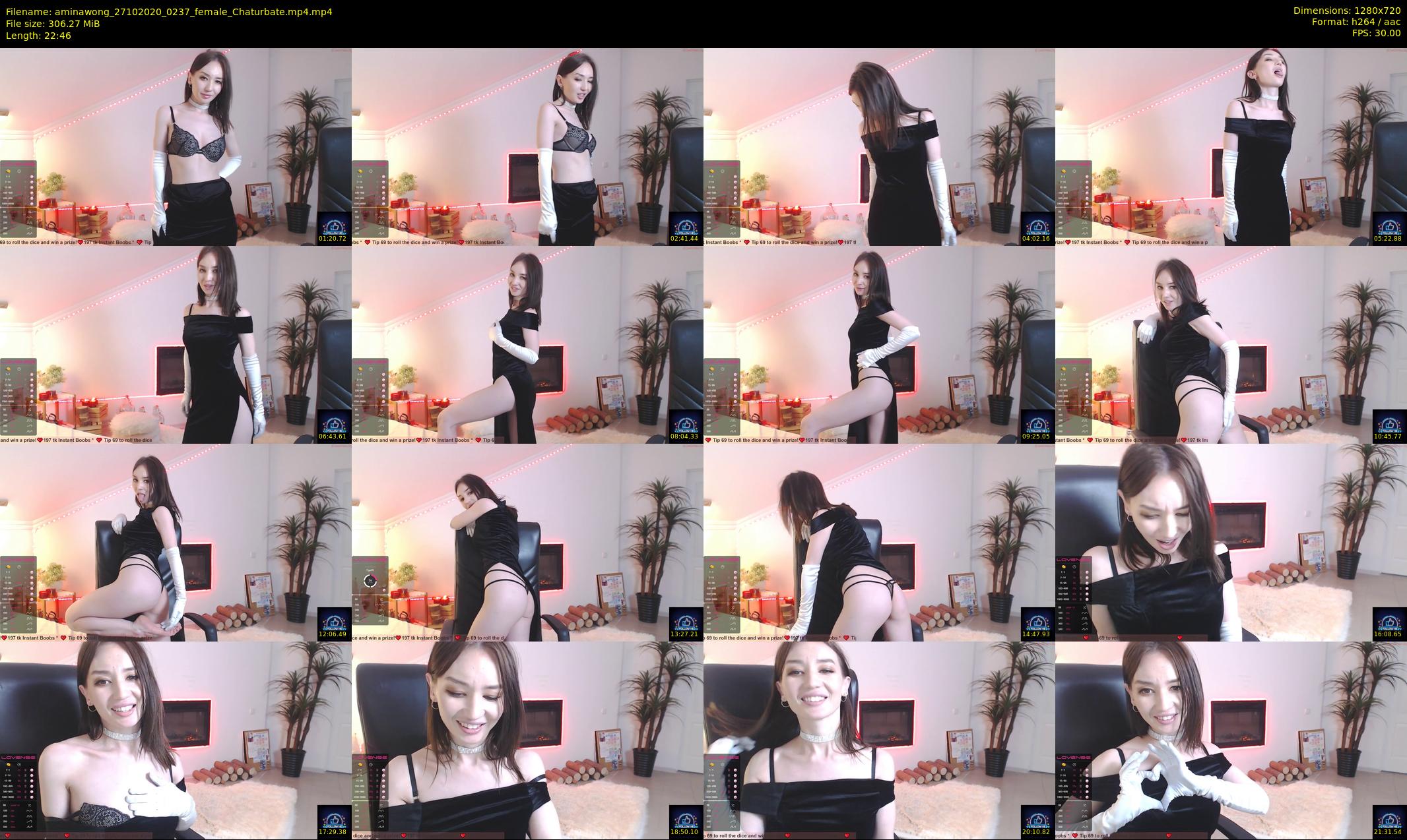 aminawong — 23 minute Chaturbate female cam show recording, 720p, Oct 27, 2020