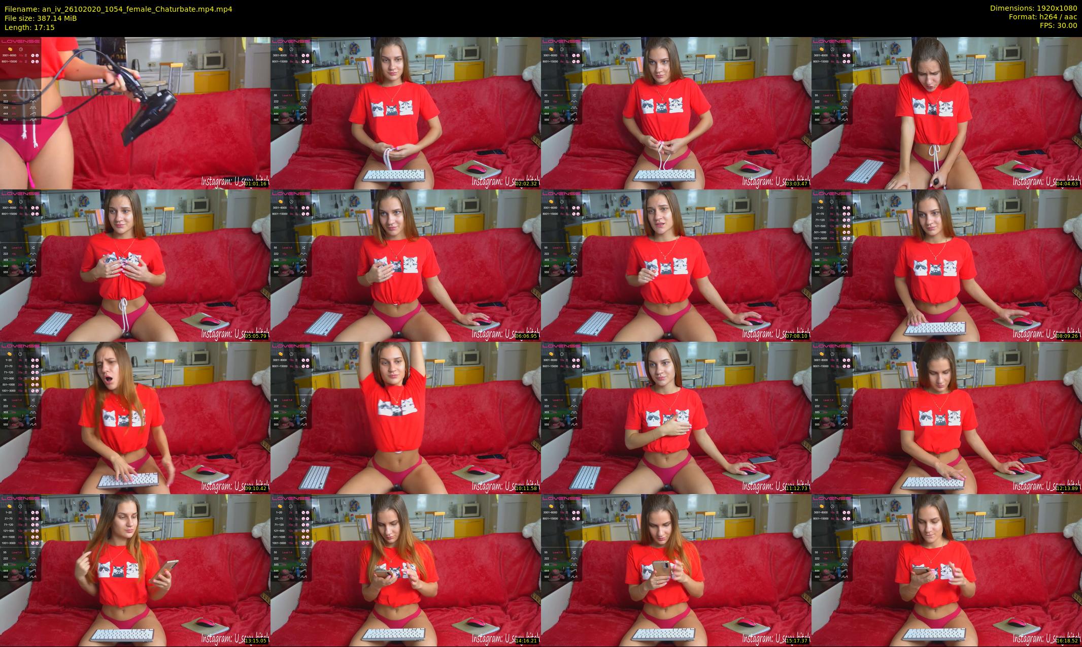 an_iv — 18 minute Chaturbate female cam show recording, 1080p, Oct 26, 2020