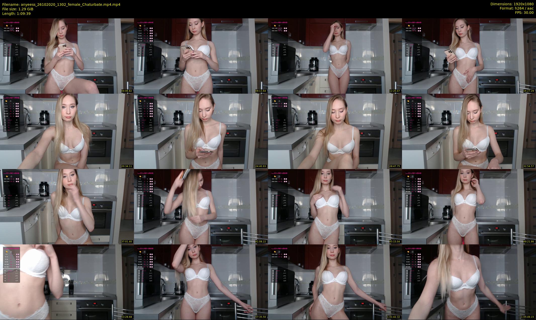 anyeess — 70 minute Chaturbate female cam show recording, 1080p, Oct 26, 2020