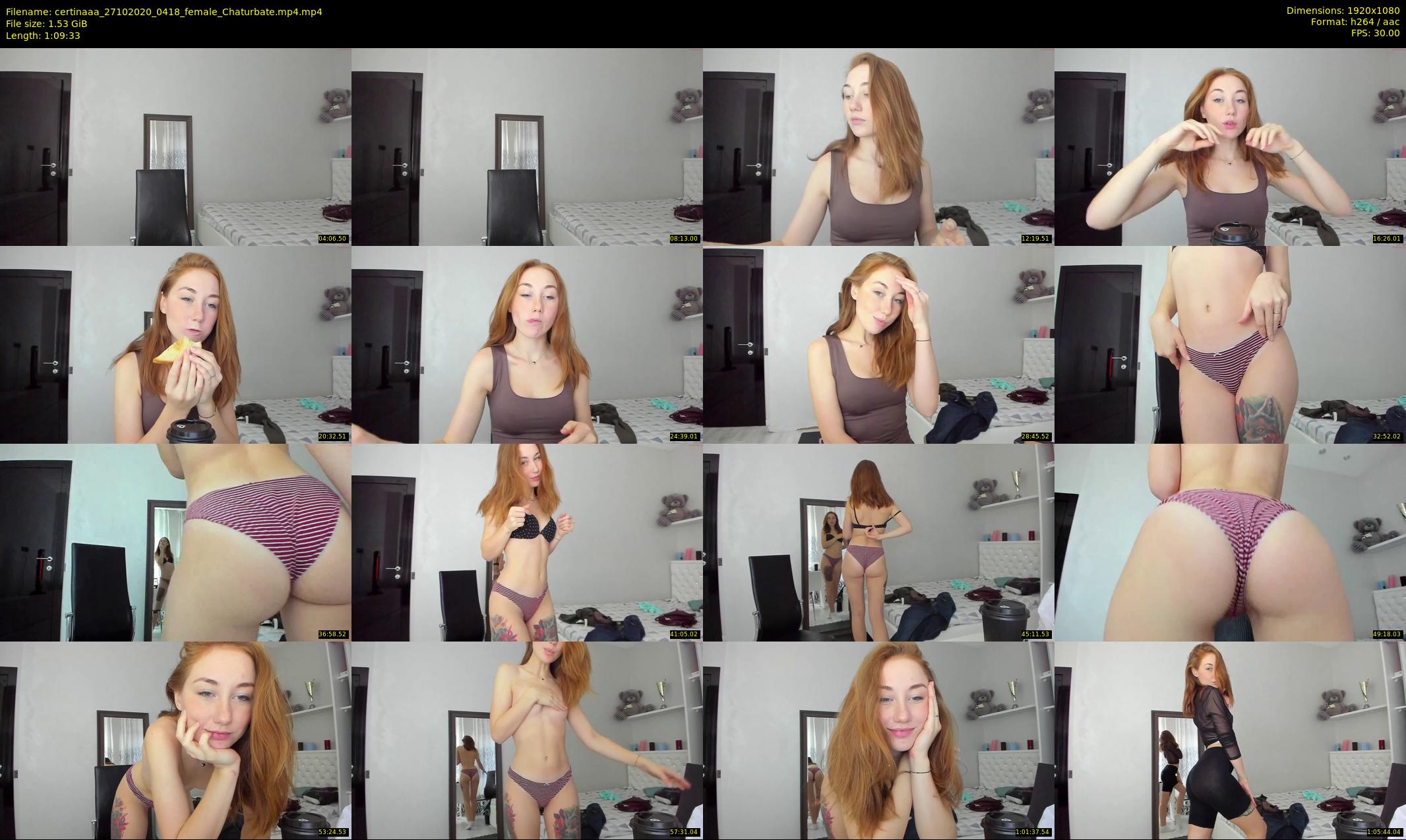 certinaaa — 70 minute Chaturbate female cam show recording, 1080p, Oct 27, 2020