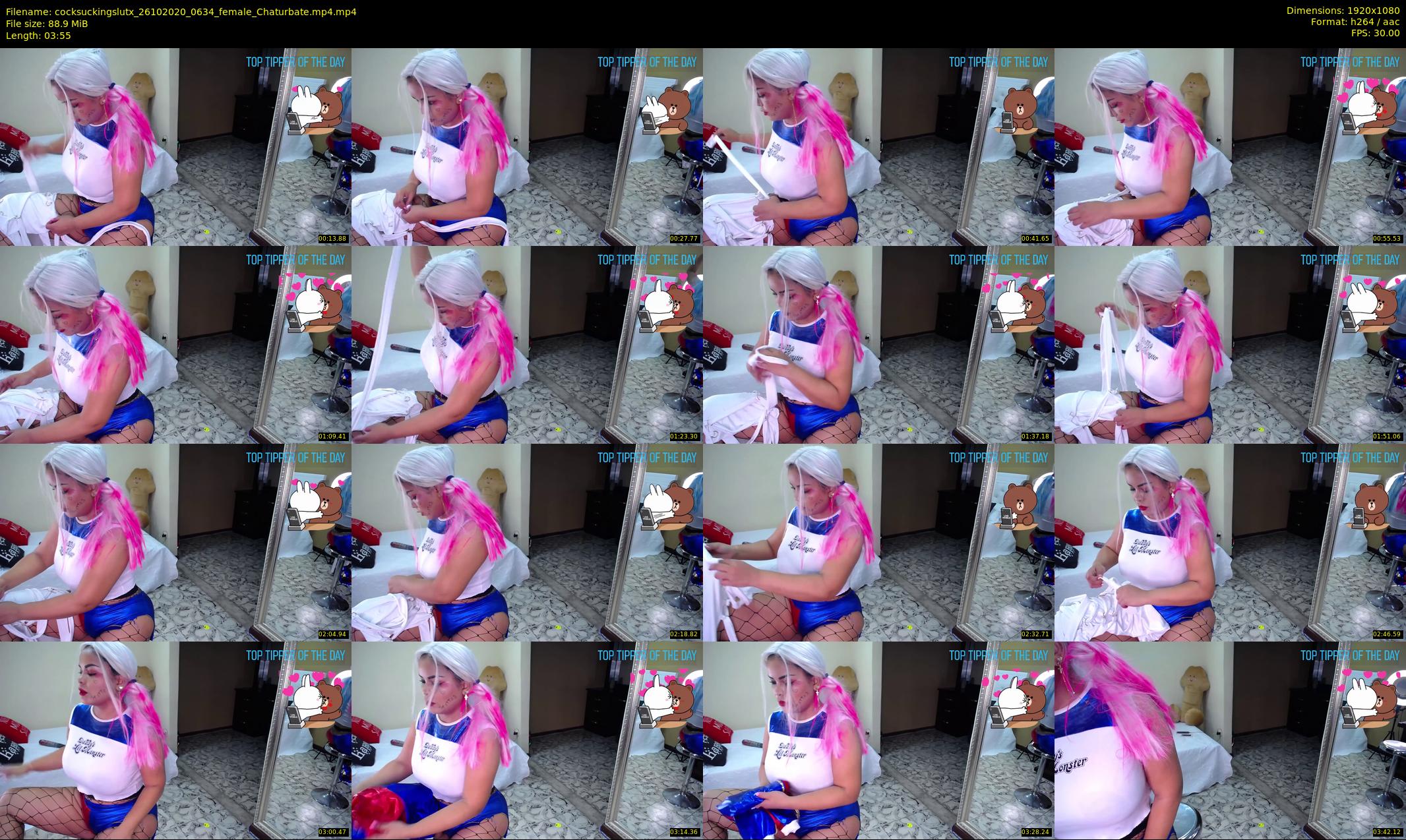 cocksuckingslutx — 4 minute Chaturbate female cam show recording, 1080p, Oct 26, 2020