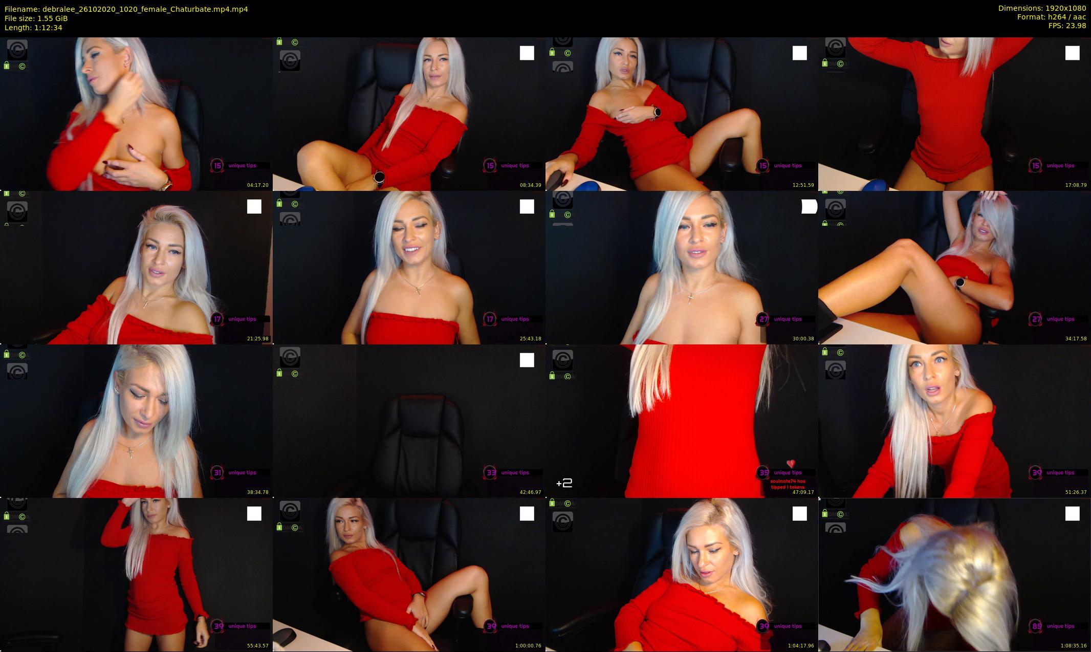 debralee — 73 minute Chaturbate female cam show recording, 1080p, Oct 26, 2020