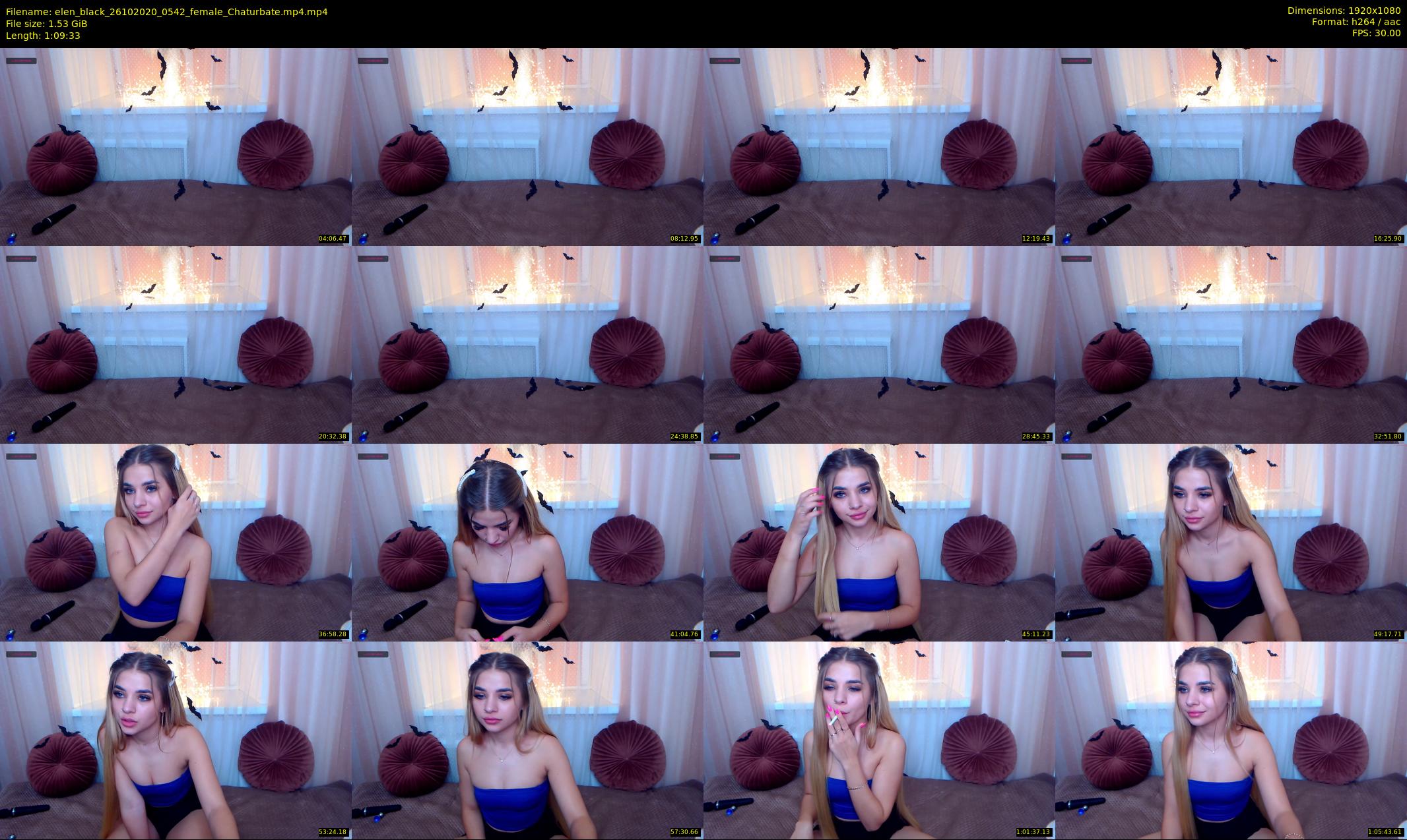 elen_black — 70 minute Chaturbate female cam show recording, 1080p, Oct 26, 2020