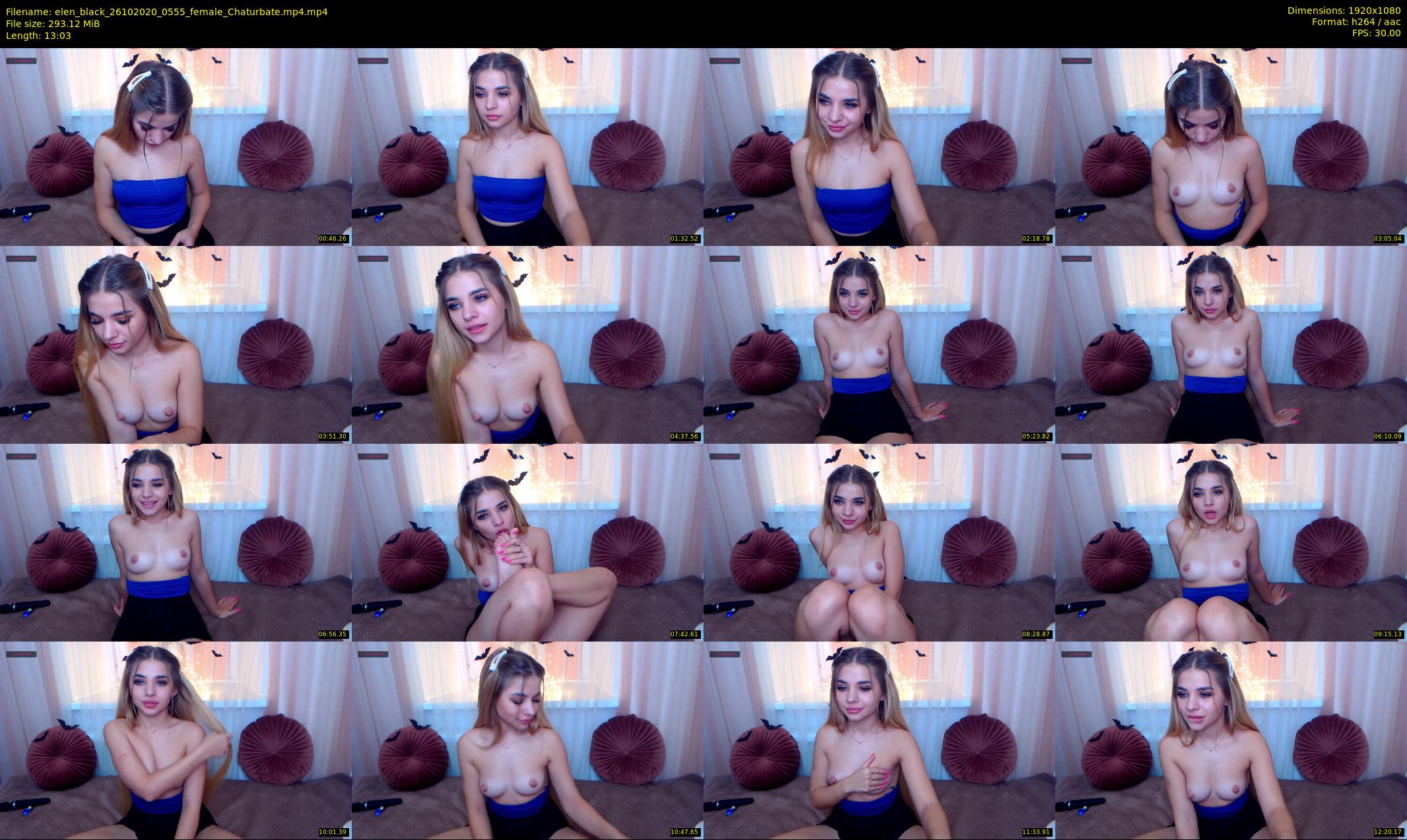 elen_black — 14 minute Chaturbate female cam show recording, 1080p, Oct 26, 2020