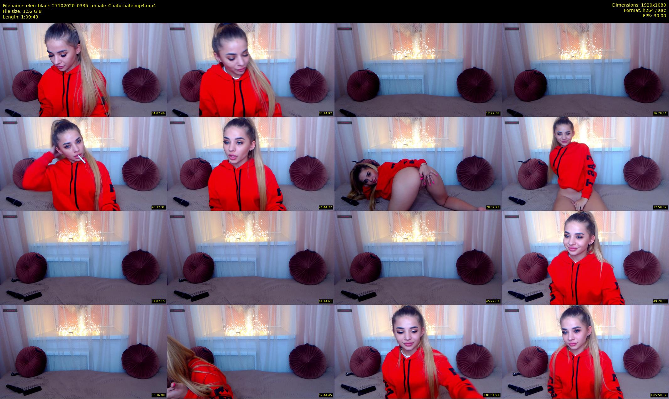 elen_black — 70 minute Chaturbate female cam show recording, 1080p, Oct 27, 2020