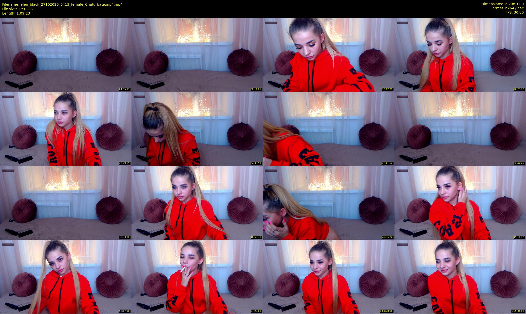 elen_black — 70 minute Chaturbate female cam show recording, 1080p, Oct 27, 2020