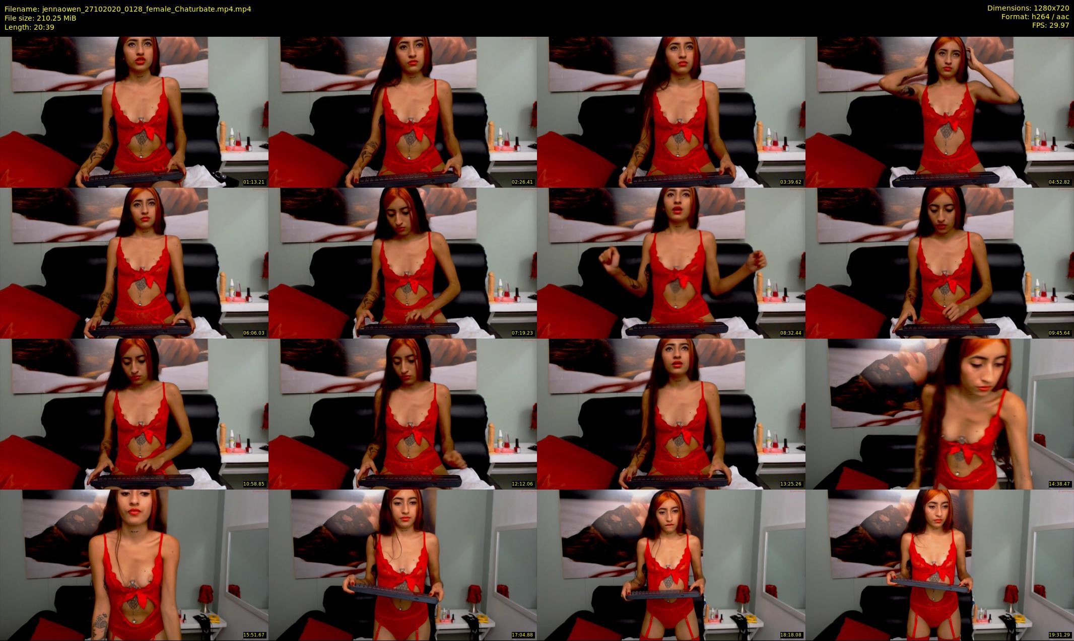 jennaowen — 21 minute Chaturbate female cam show recording, 720p, Oct 27, 2020
