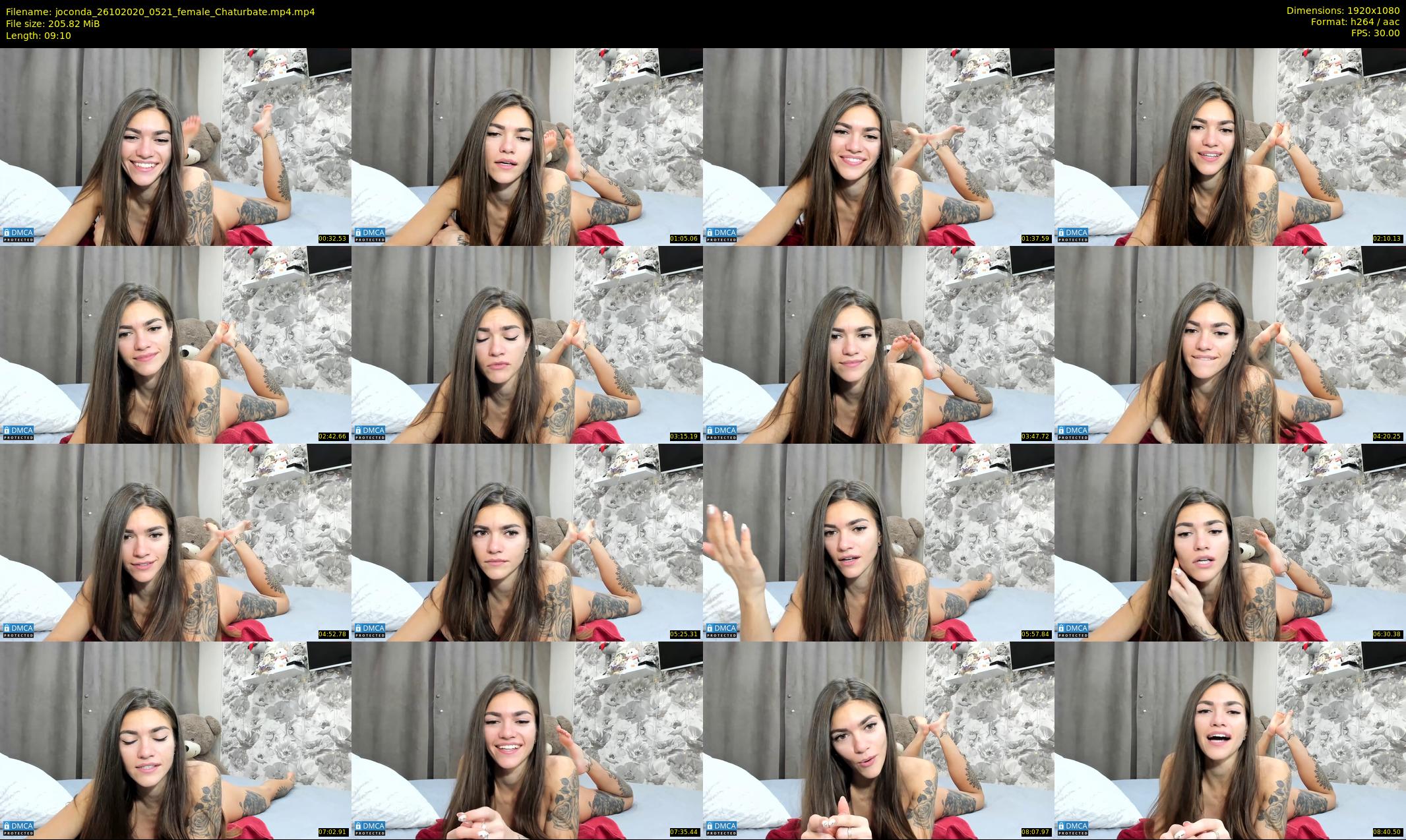 joconda — 10 minute Chaturbate female cam show recording, 1080p, Oct 26, 2020