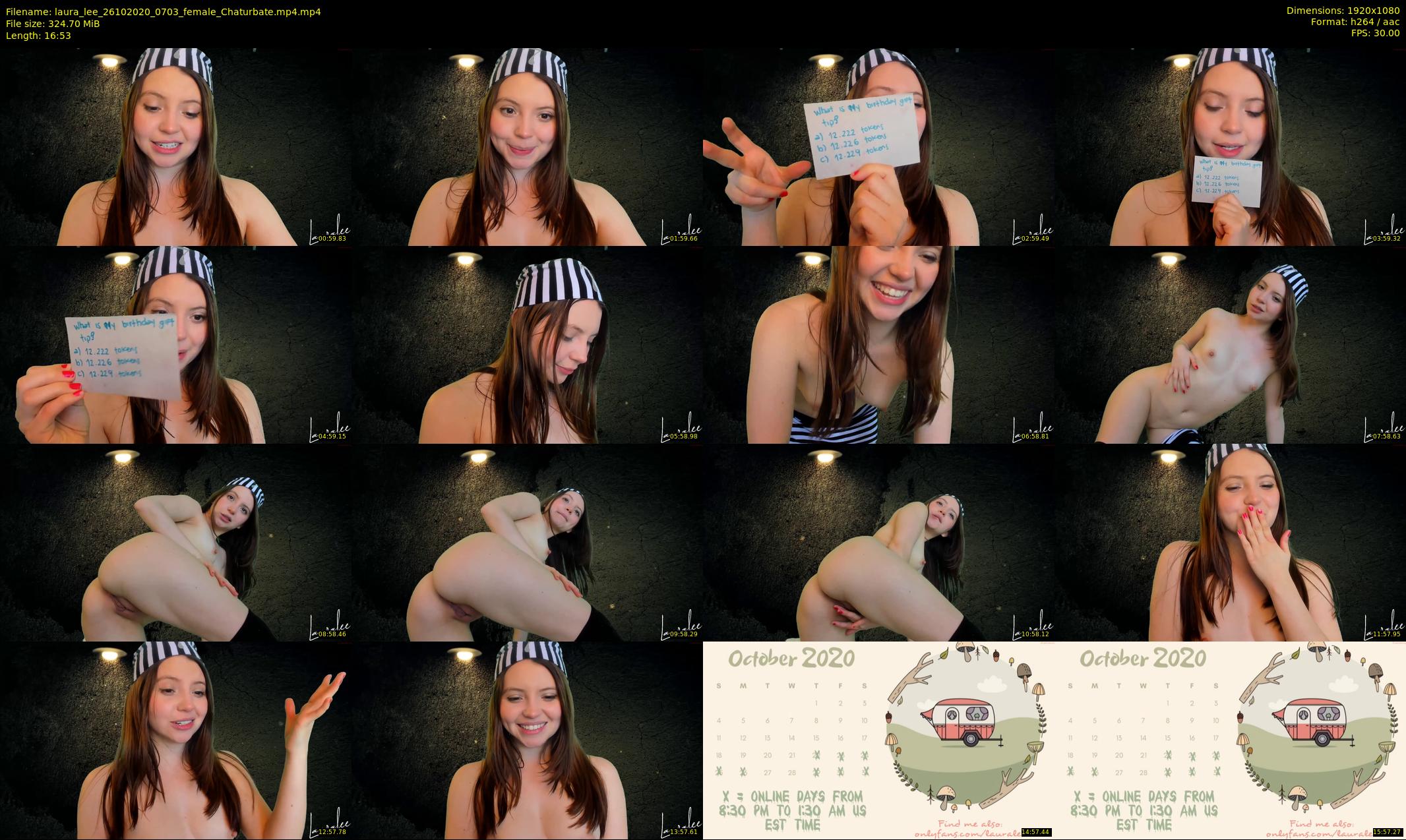 laura_lee — 17 minute Chaturbate female cam show recording, 1080p, Oct 26, 2020