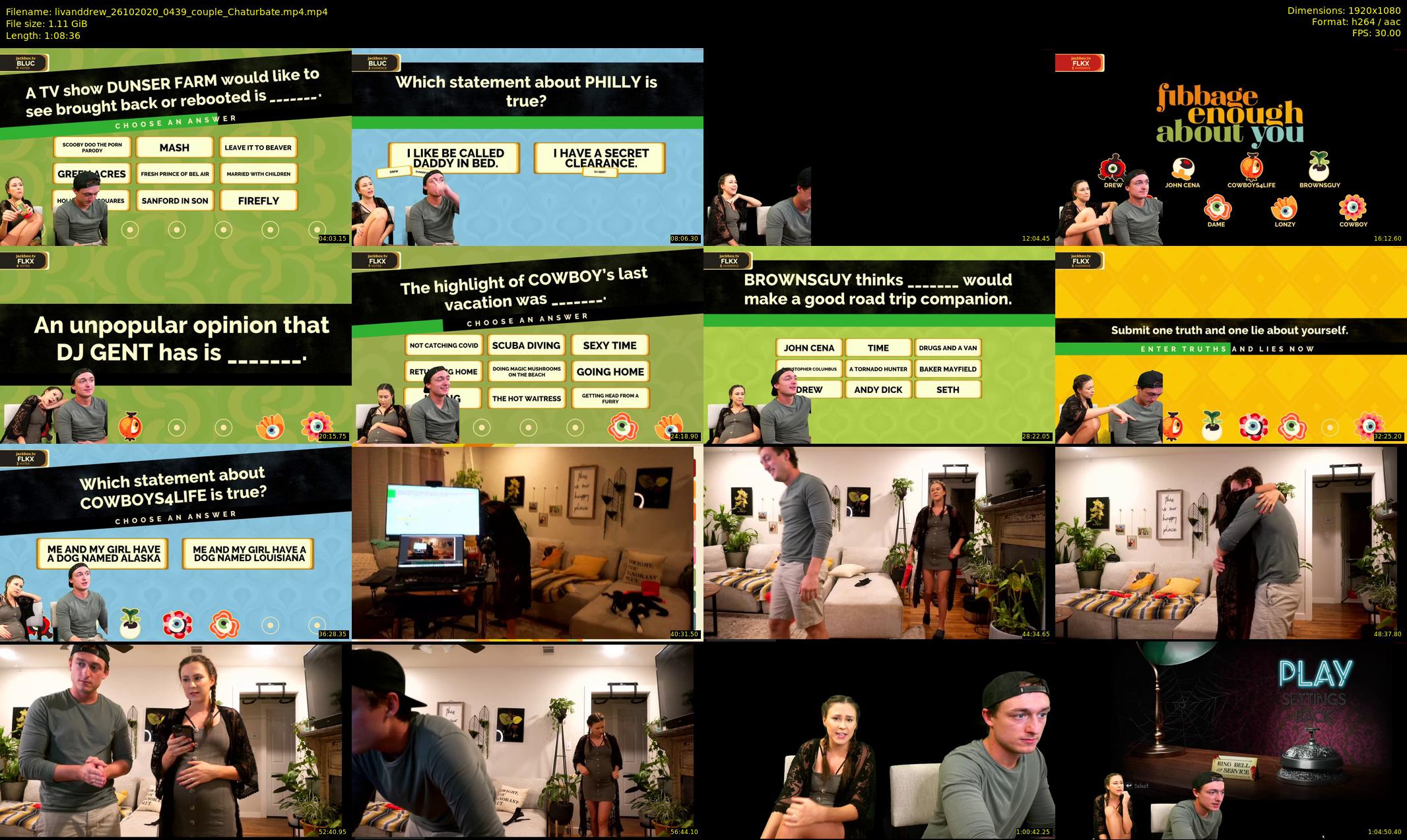 livanddrew — 69 minute Chaturbate couple cam show recording, 1080p, Oct 26, 2020