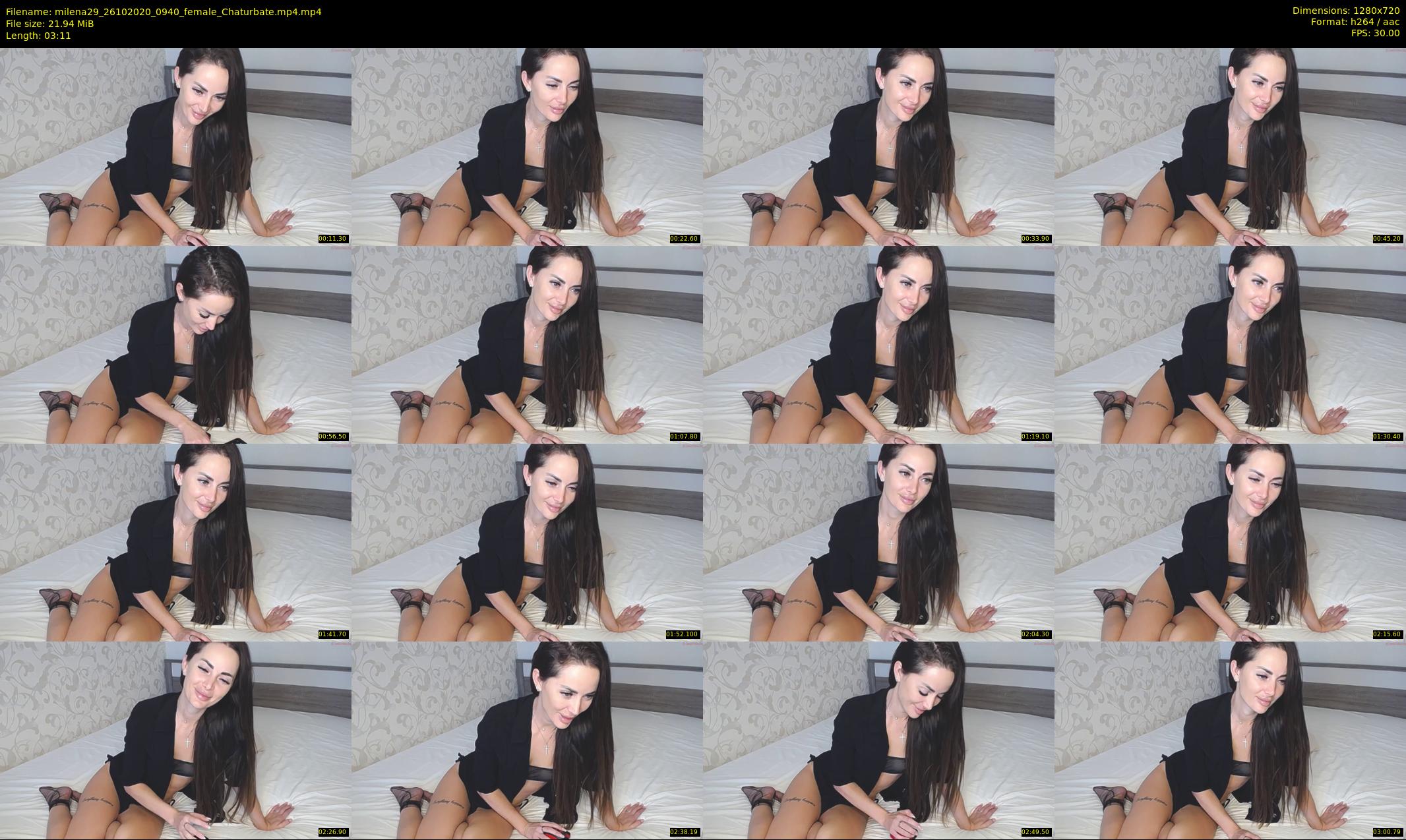 milena29 — 4 minute Chaturbate female cam show recording, 720p, Oct 26, 2020