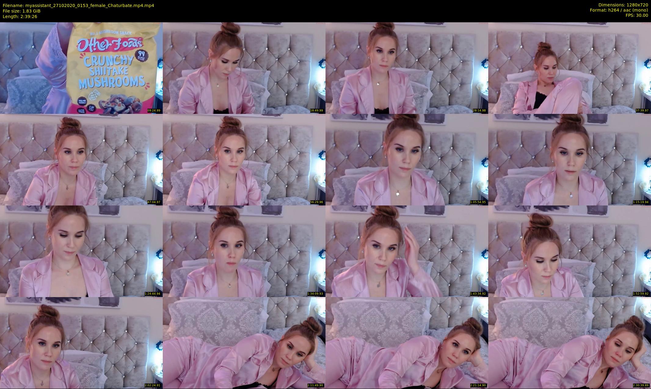 myassistant — 160 minute Chaturbate female cam show recording, 720p, Oct 27, 2020