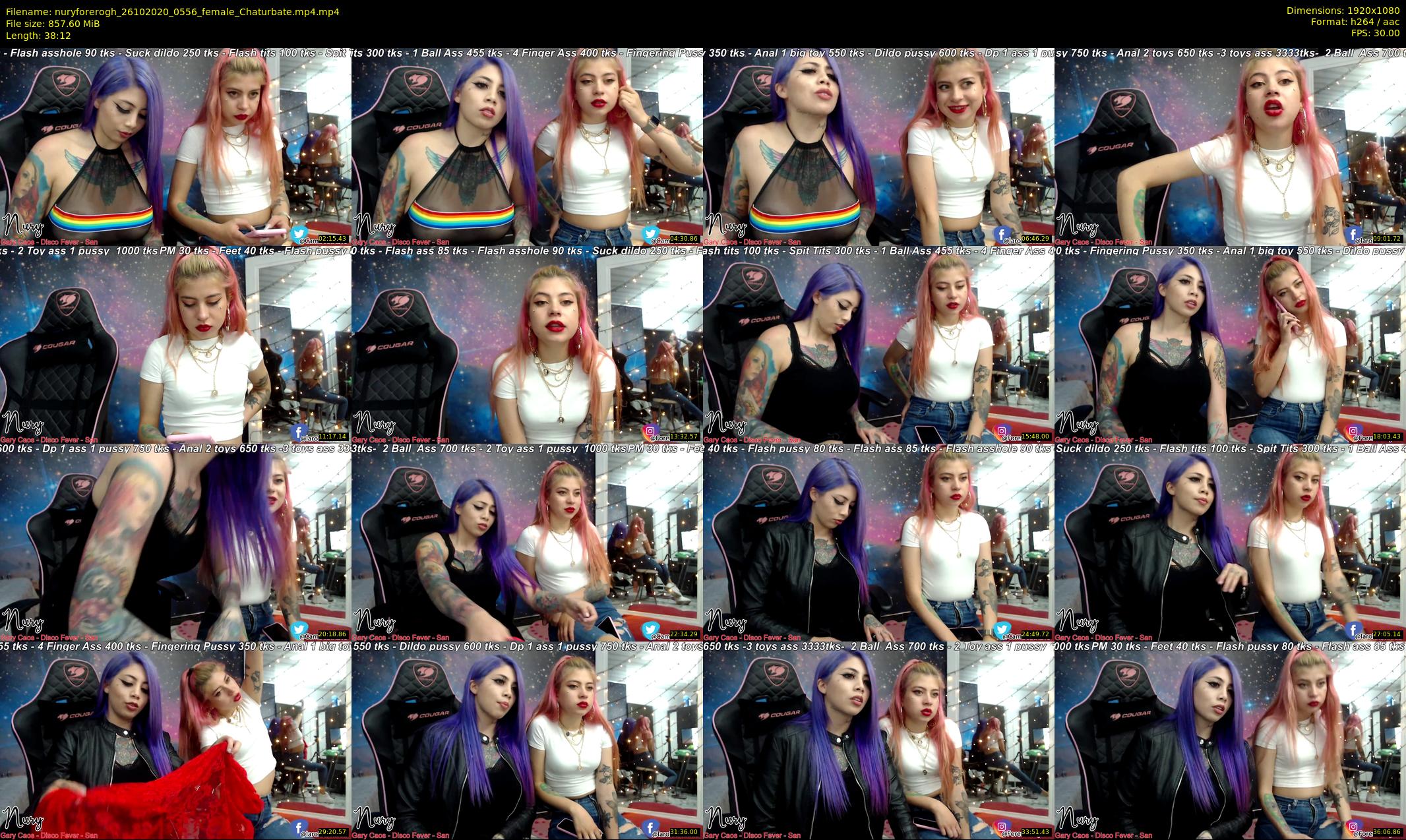 nuryforerogh — 39 minute Chaturbate female cam show recording, 1080p, Oct 26, 2020