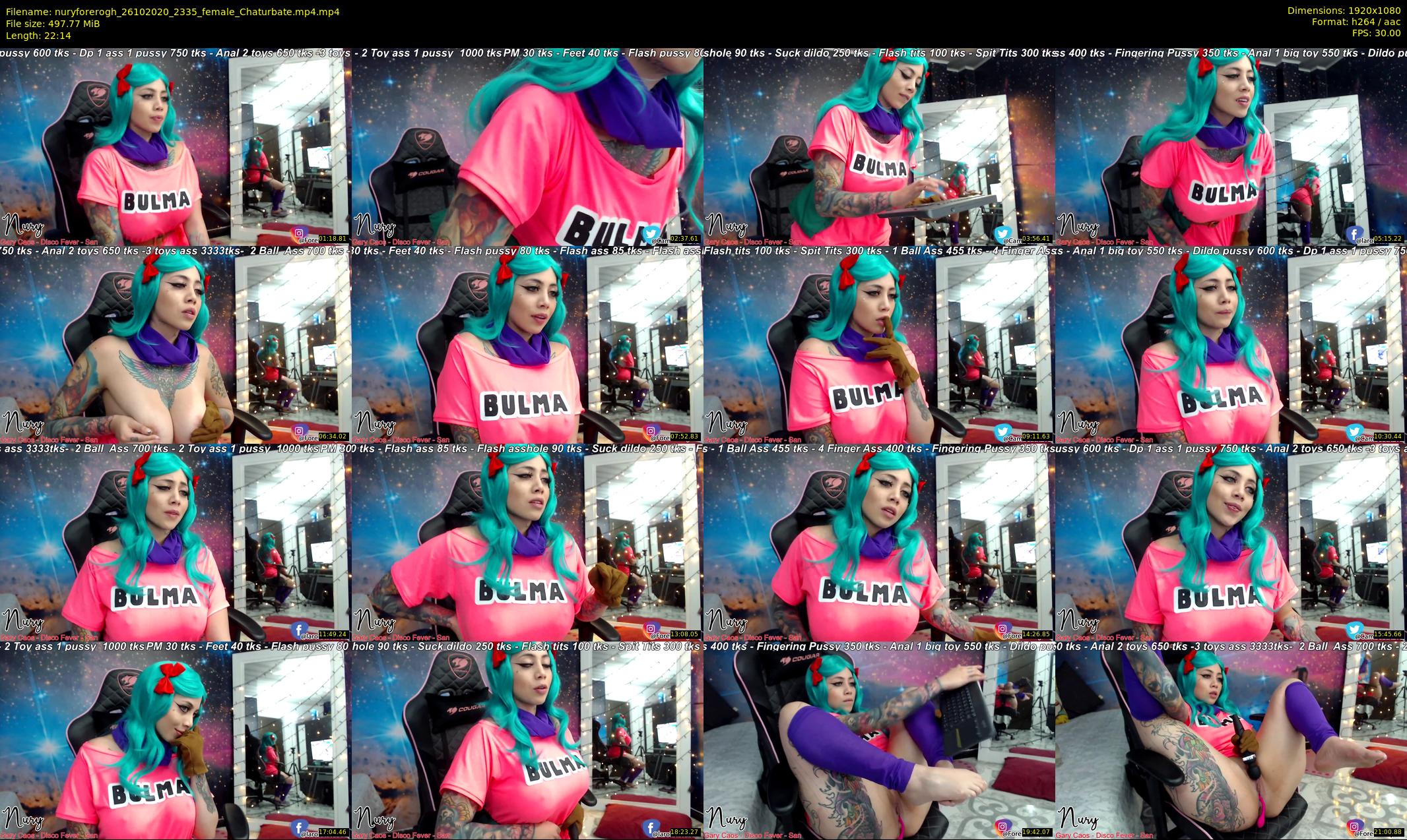 nuryforerogh — 23 minute Chaturbate female cam show recording, 1080p, Oct 26, 2020