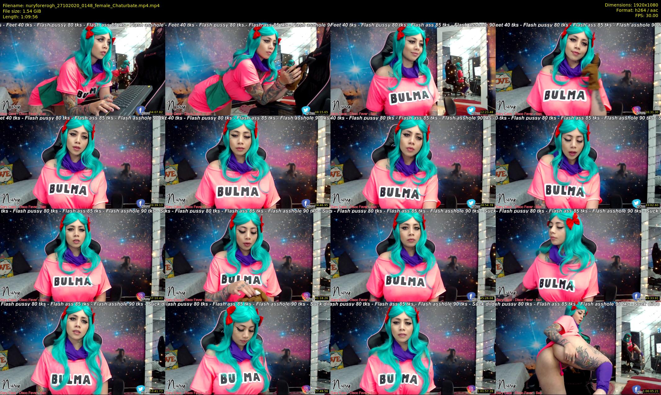 nuryforerogh — 70 minute Chaturbate female cam show recording, 1080p, Oct 27, 2020