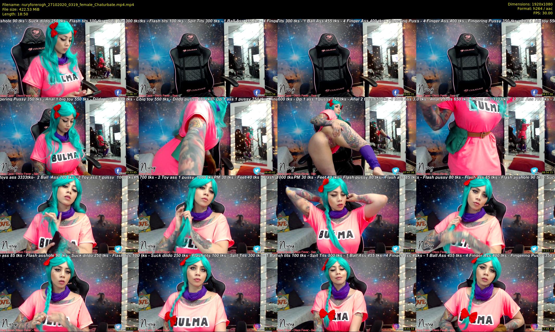 nuryforerogh — 19 minute Chaturbate female cam show recording, 1080p, Oct 27, 2020