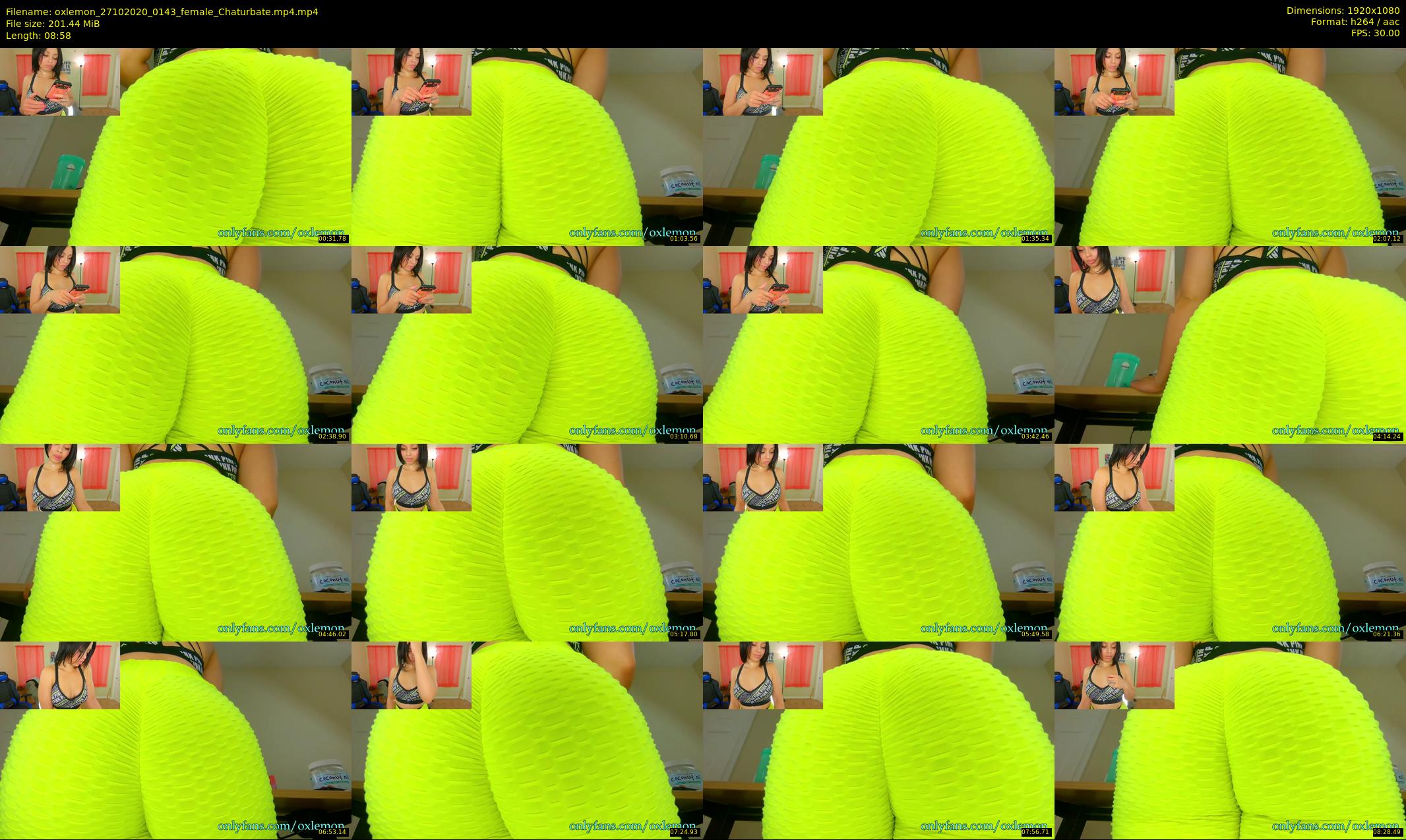 oxlemon — 9 minute Chaturbate female cam show recording, 1080p, Oct 27, 2020