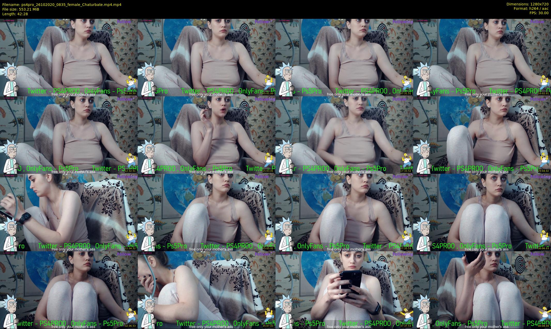 ps4pro — 43 minute Chaturbate female cam show recording, 720p, Oct 26, 2020