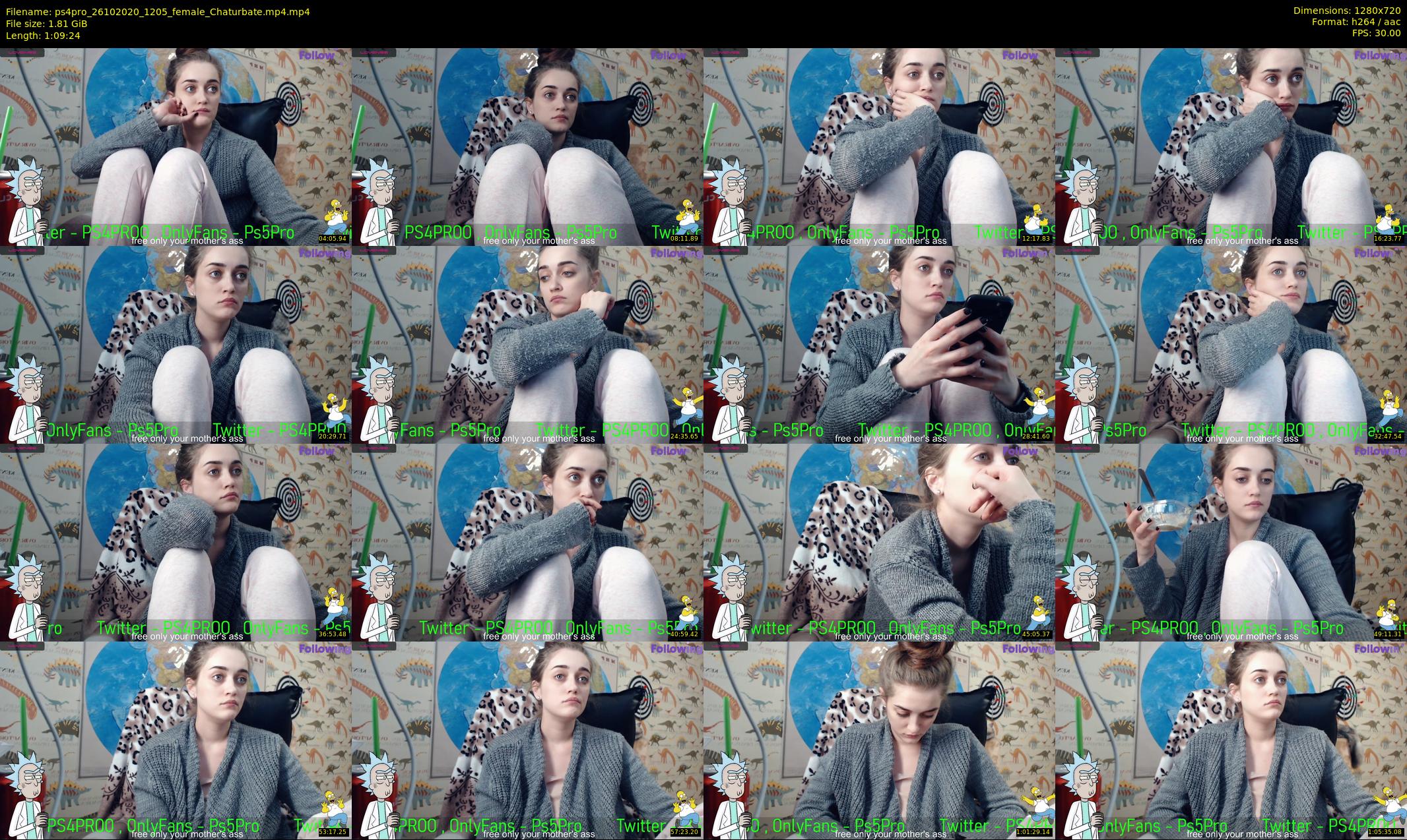 ps4pro — 70 minute Chaturbate female cam show recording, 720p, Oct 26, 2020