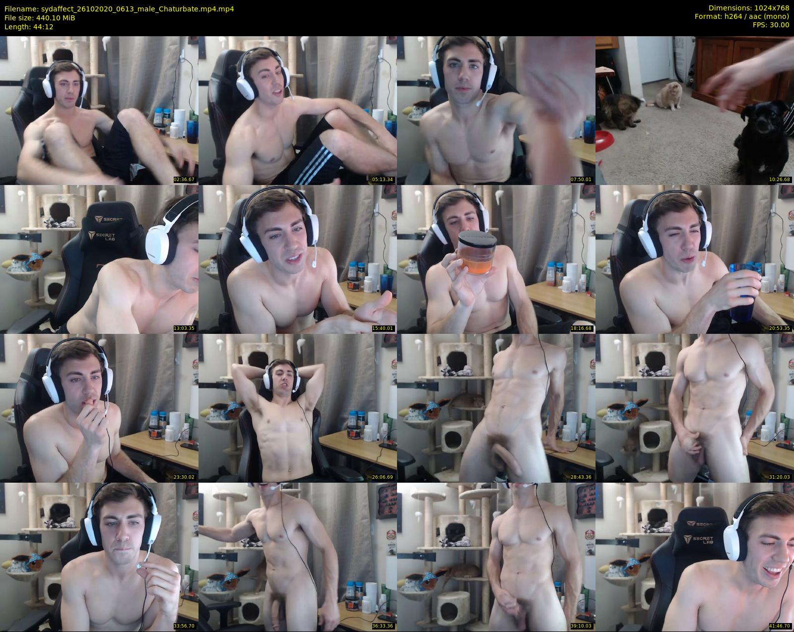 sydaffect — 45 minute Chaturbate male cam show recording, 720p, Oct 26, 2020