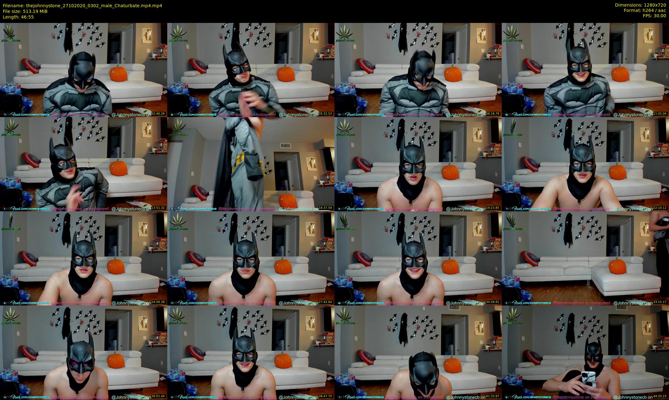 thejohnnystone — 47 minute Chaturbate male cam show recording, 720p, Oct 27, 2020