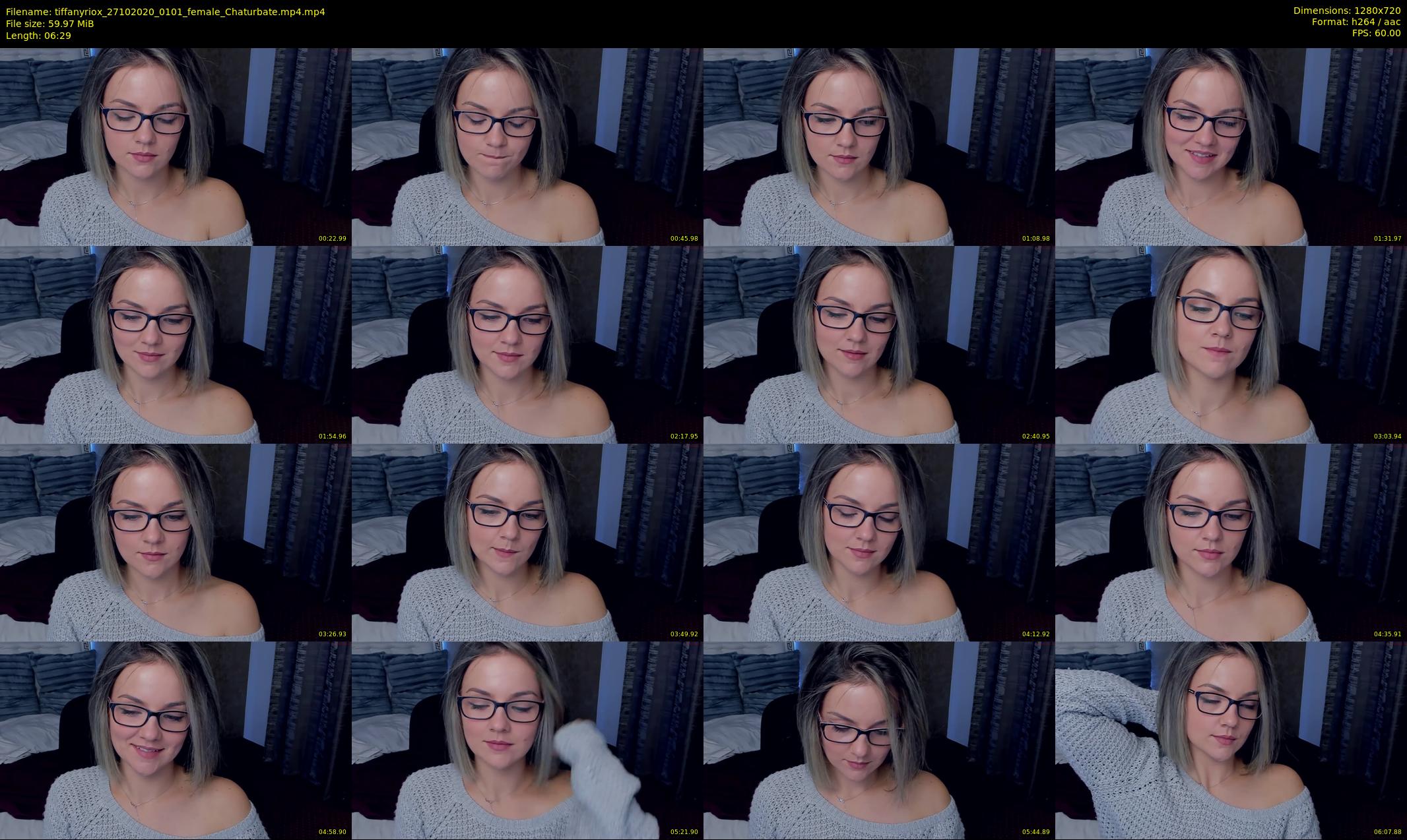 tiffanyriox — 7 minute Chaturbate female cam show recording, 720p, Oct 27, 2020