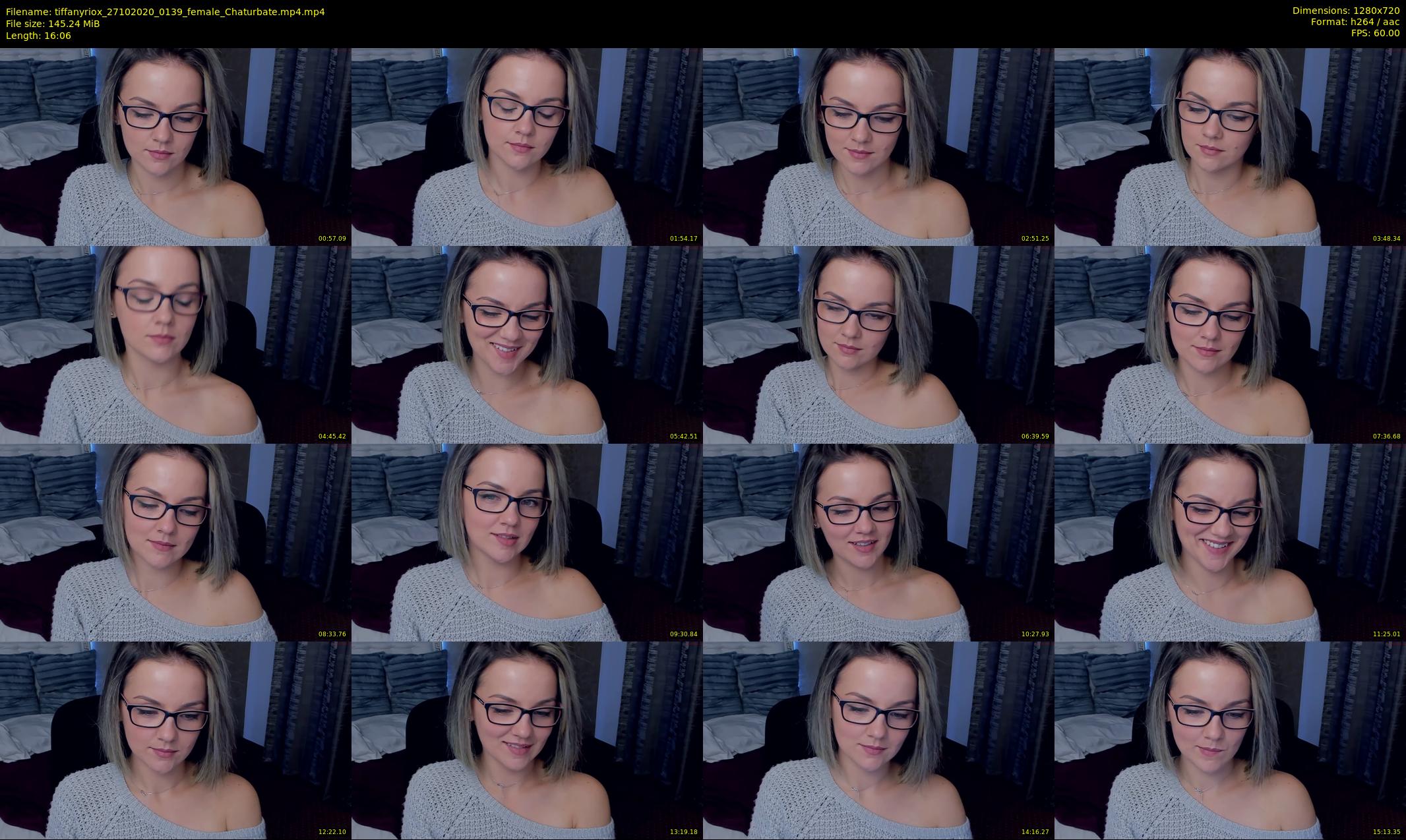 tiffanyriox — 17 minute Chaturbate female cam show recording, 720p, Oct 27, 2020