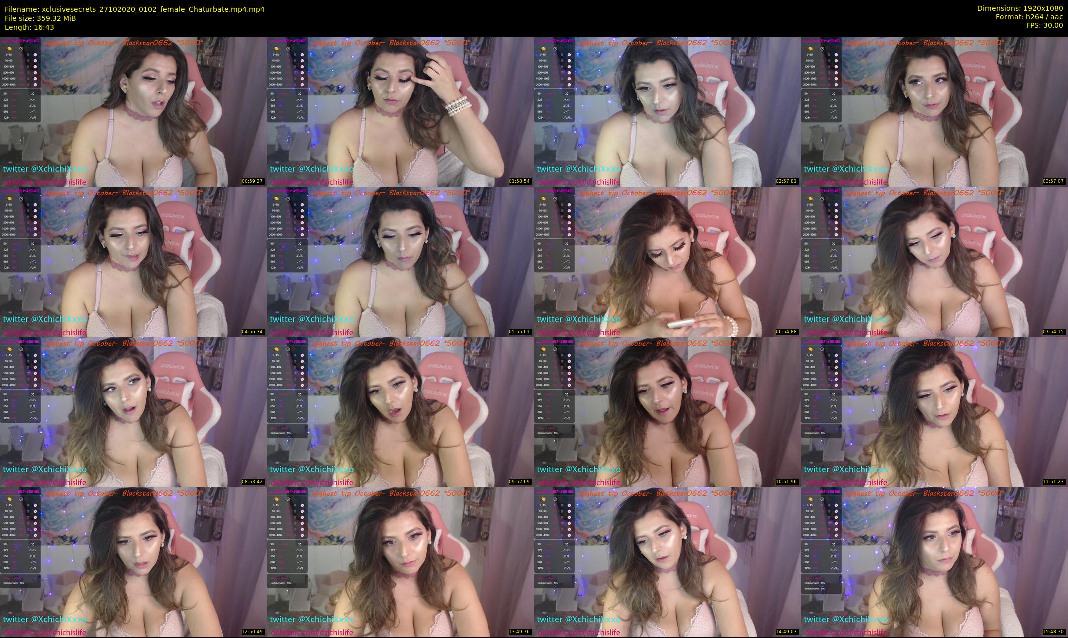 xclusivesecrets — 17 minute Chaturbate female cam show recording, 1080p, Oct 27, 2020
