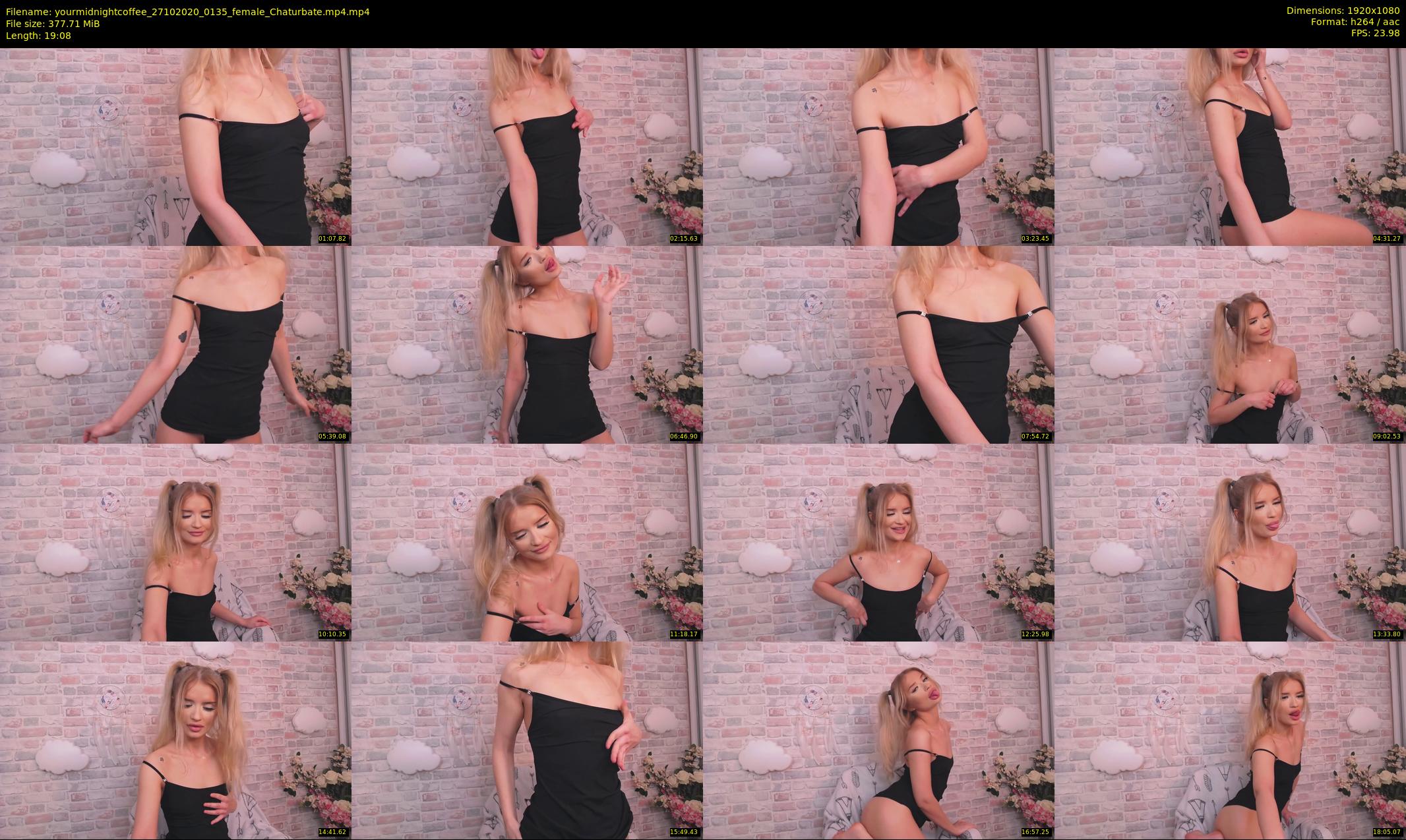 yourmidnightcoffee — 20 minute Chaturbate female cam show recording, 1080p, Oct 27, 2020