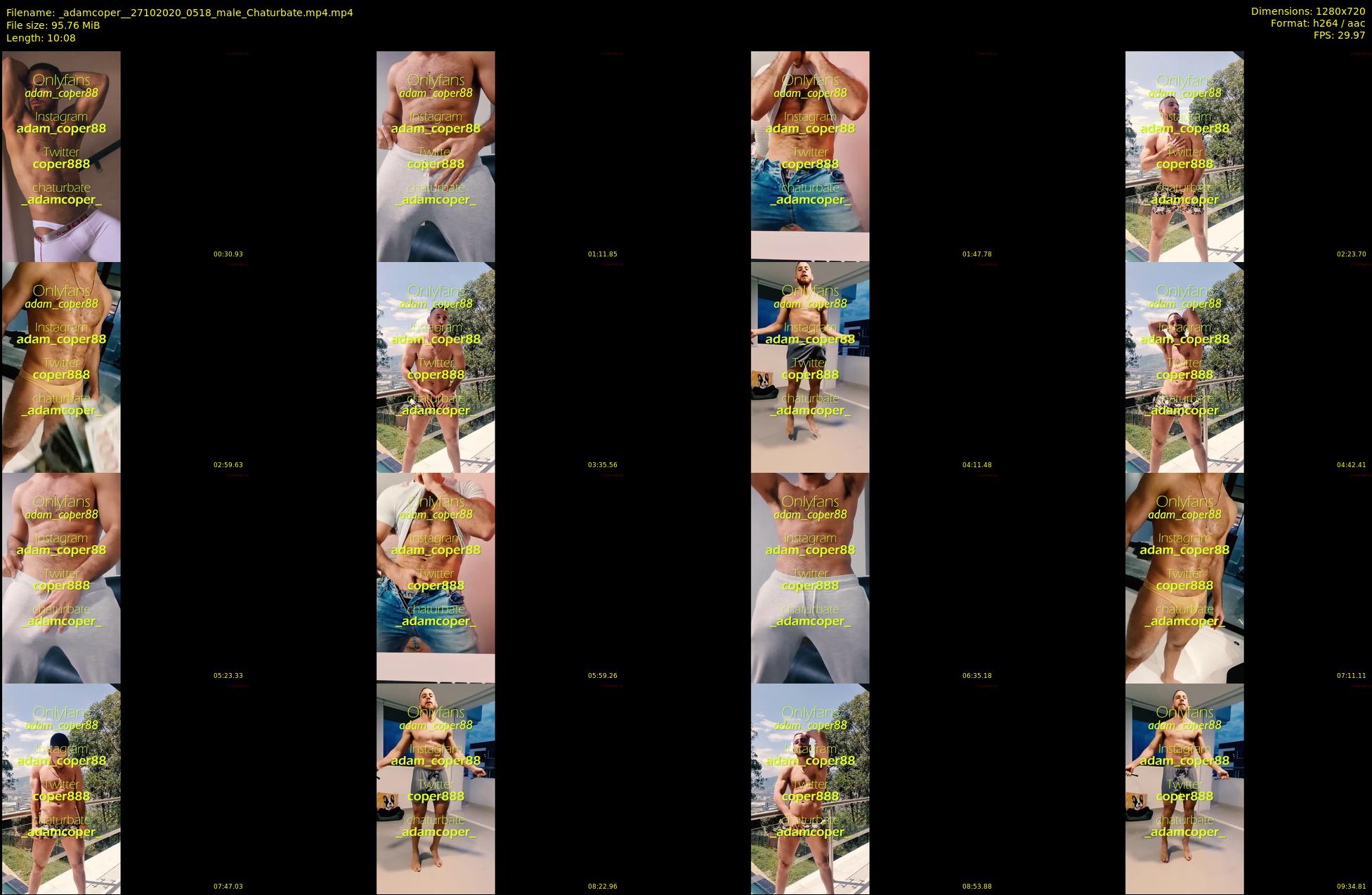 _adamcoper_ — 11 minute Chaturbate male cam show recording, 720p, Oct 27, 2020