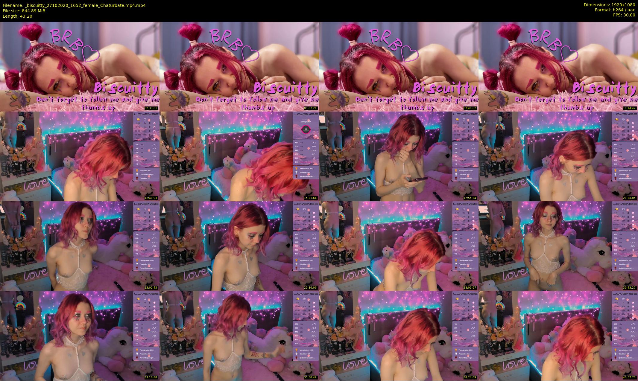 _biscuitty — 44 minute Chaturbate female cam show recording, 1080p, Oct 27, 2020