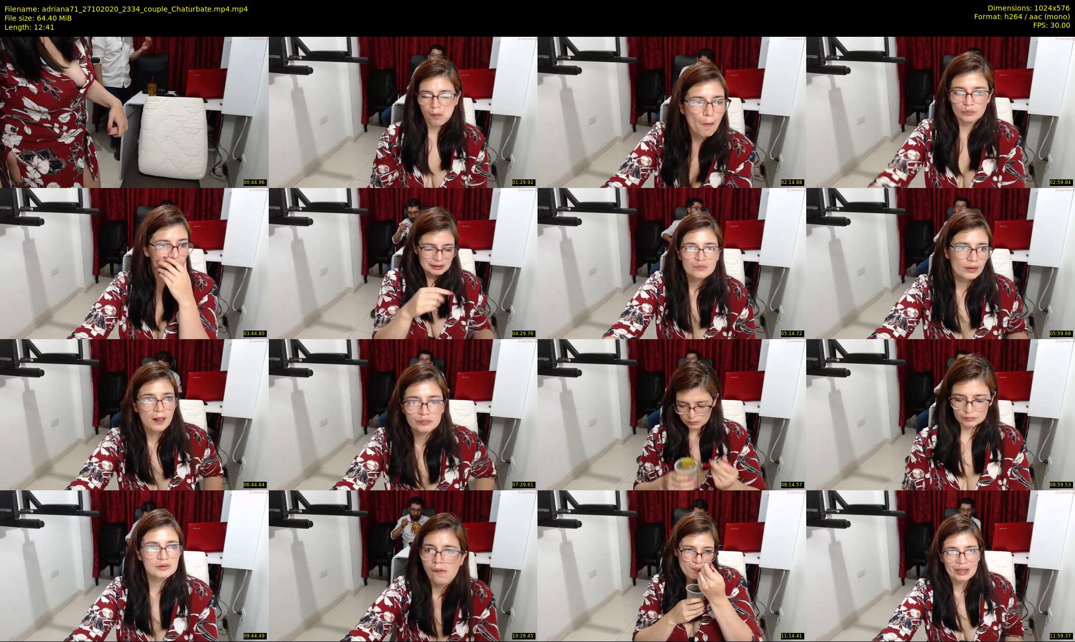 adriana71 — 13 minute Chaturbate couple cam show recording, 480p, Oct 27, 2020