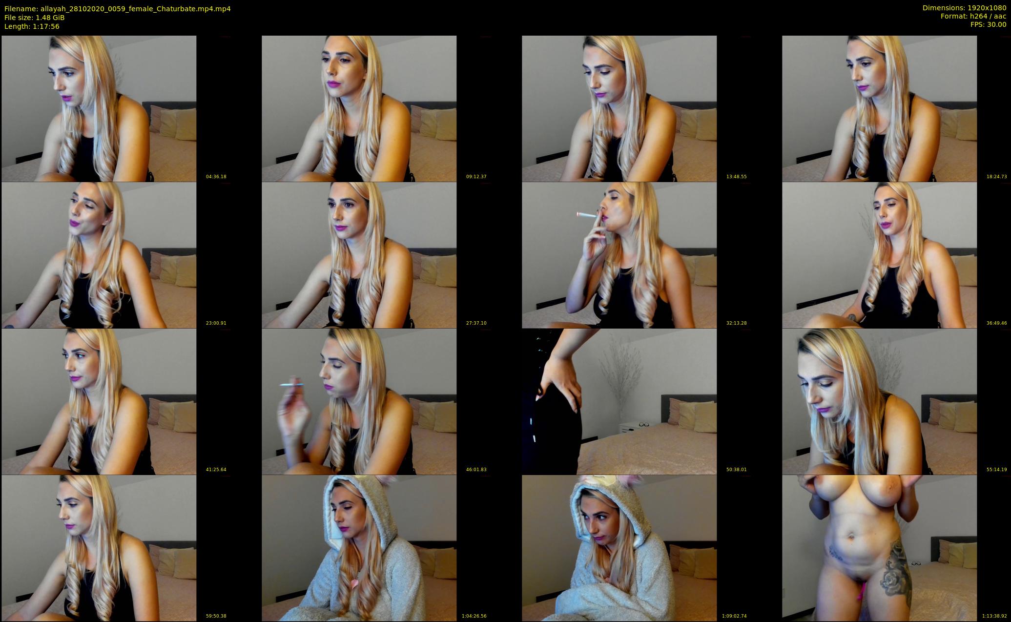 allayah — 78 minute Chaturbate female cam show recording, 1080p, Oct 28, 2020