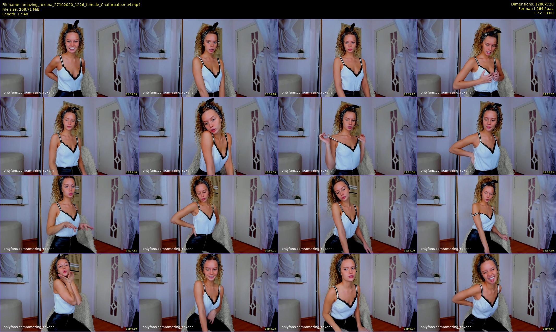 amazing_roxana — 18 minute Chaturbate female cam show recording, 720p, Oct 27, 2020