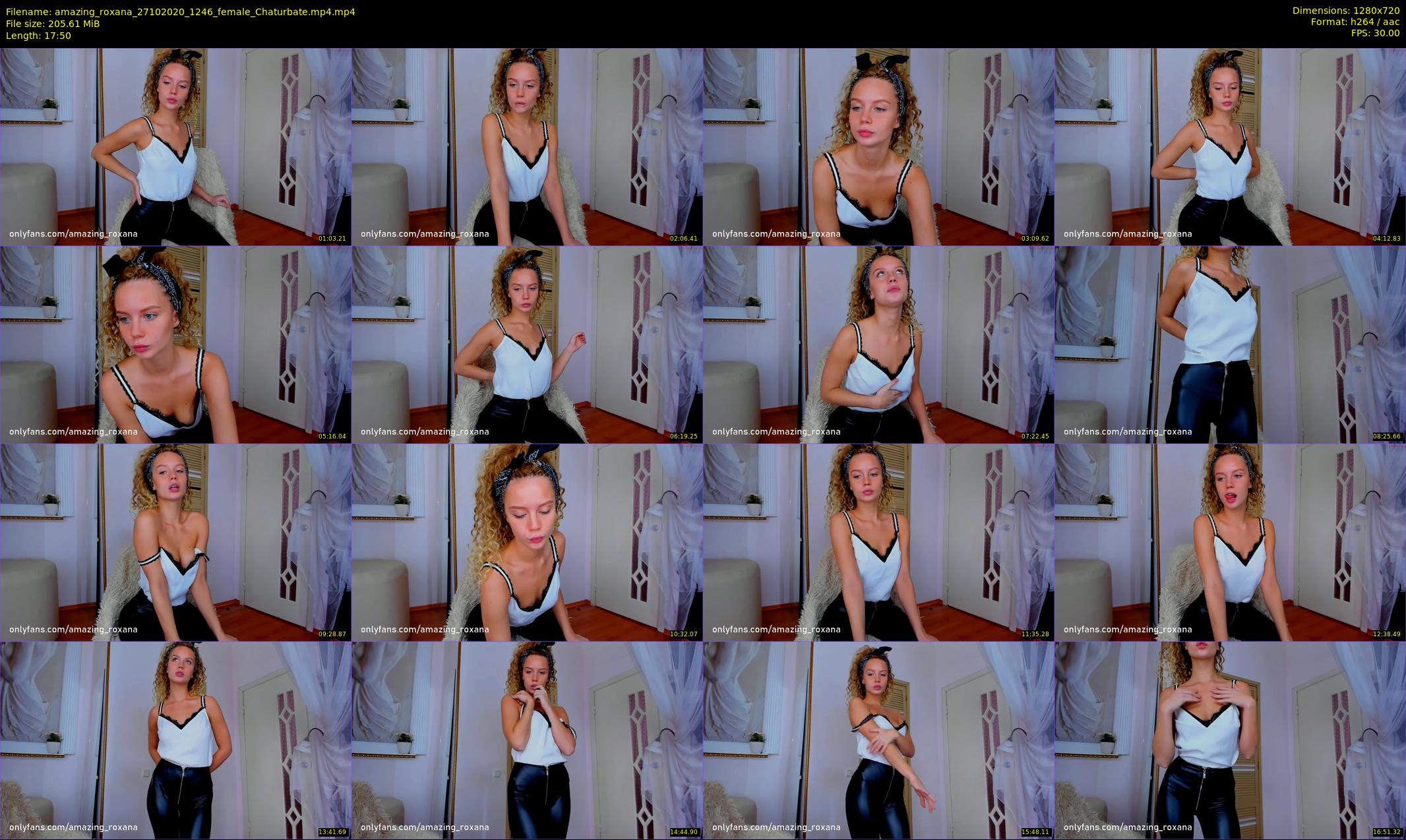 amazing_roxana — 18 minute Chaturbate female cam show recording, 720p, Oct 27, 2020