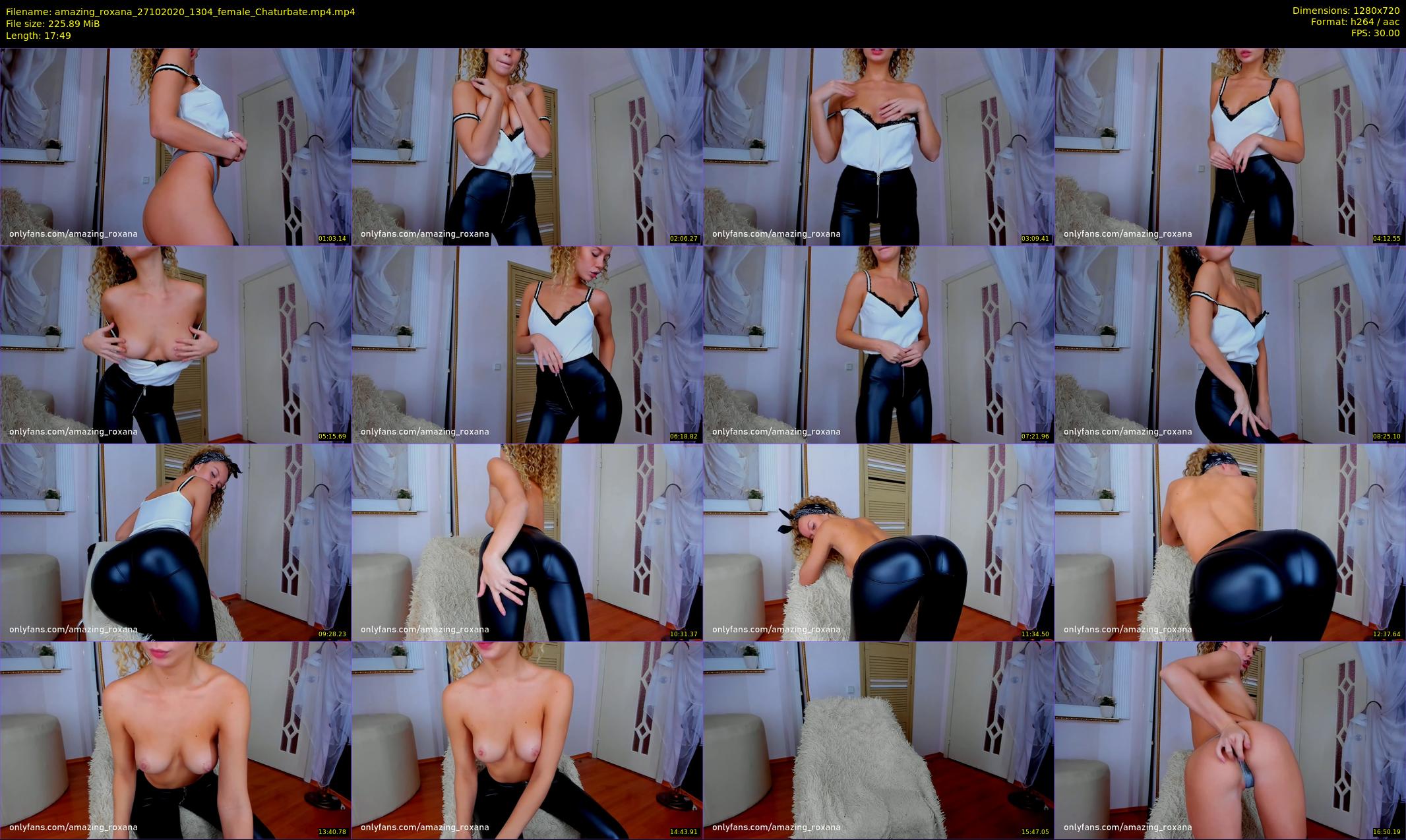 amazing_roxana — 18 minute Chaturbate female cam show recording, 720p, Oct 27, 2020