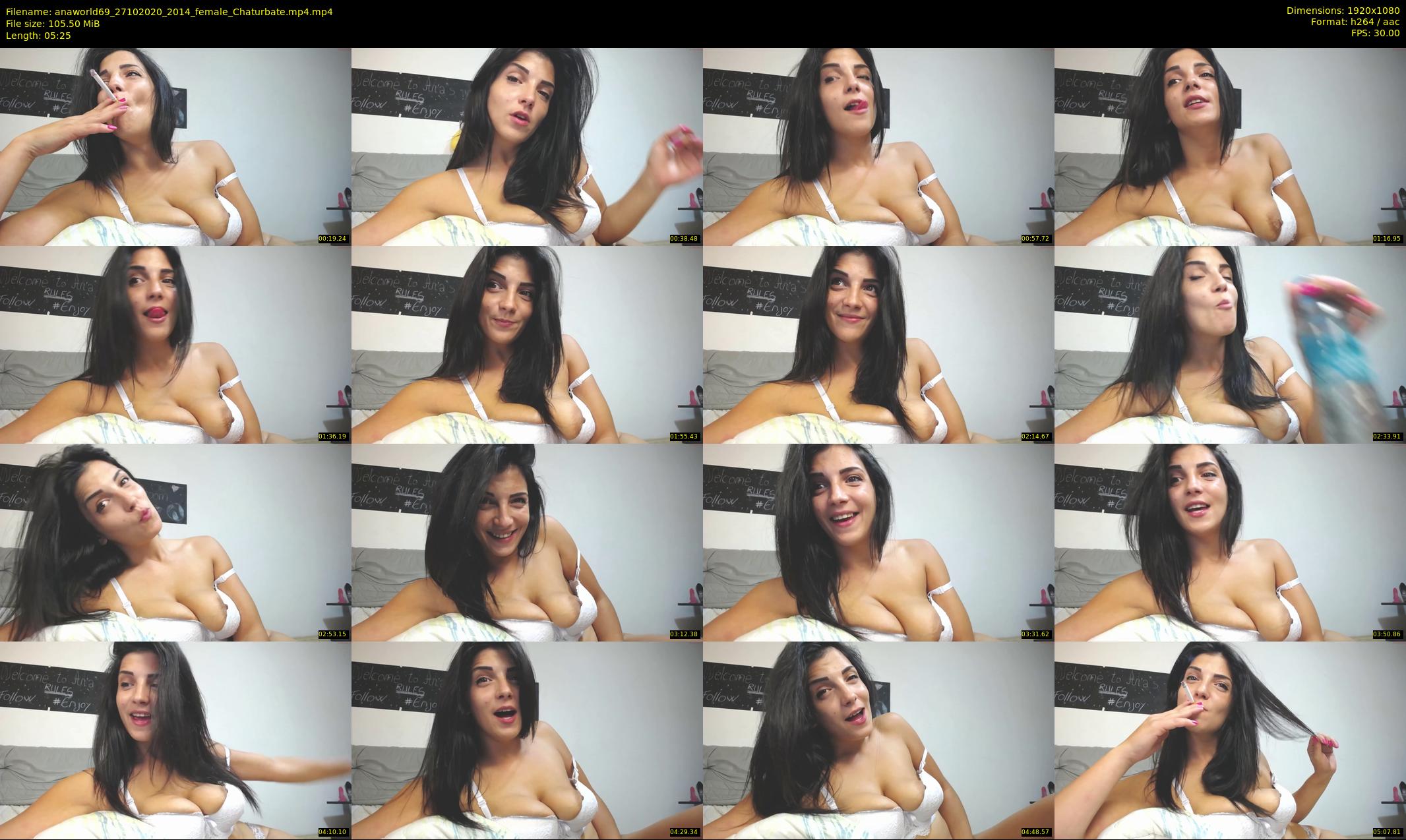 anaworld69 — 6 minute Chaturbate female cam show recording, 1080p, Oct 27, 2020