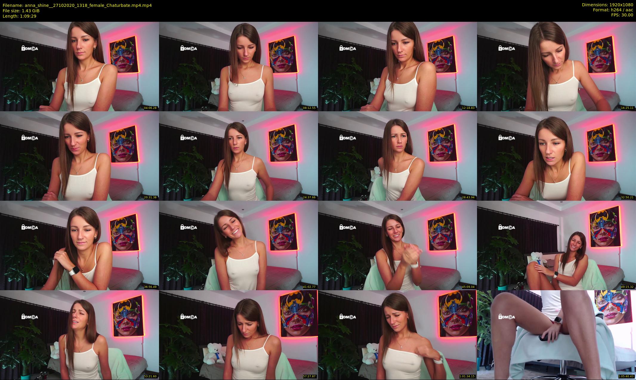 anna_shine_ — 70 minute Chaturbate female cam show recording, 1080p, Oct 27, 2020
