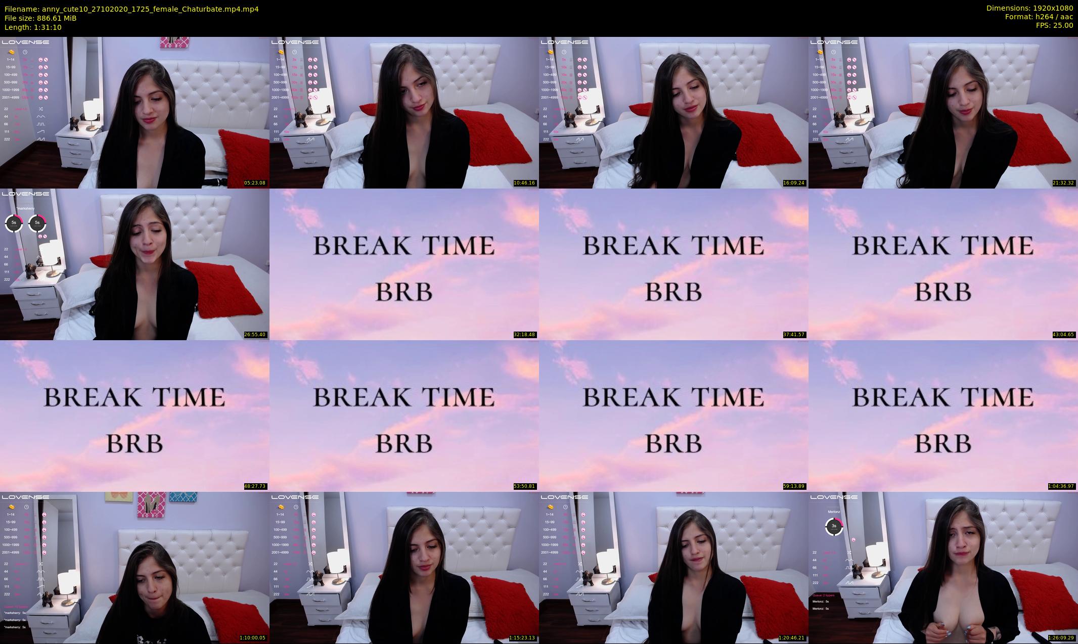 anny_cute10 — 92 minute Chaturbate female cam show recording, 1080p, Oct 27, 2020